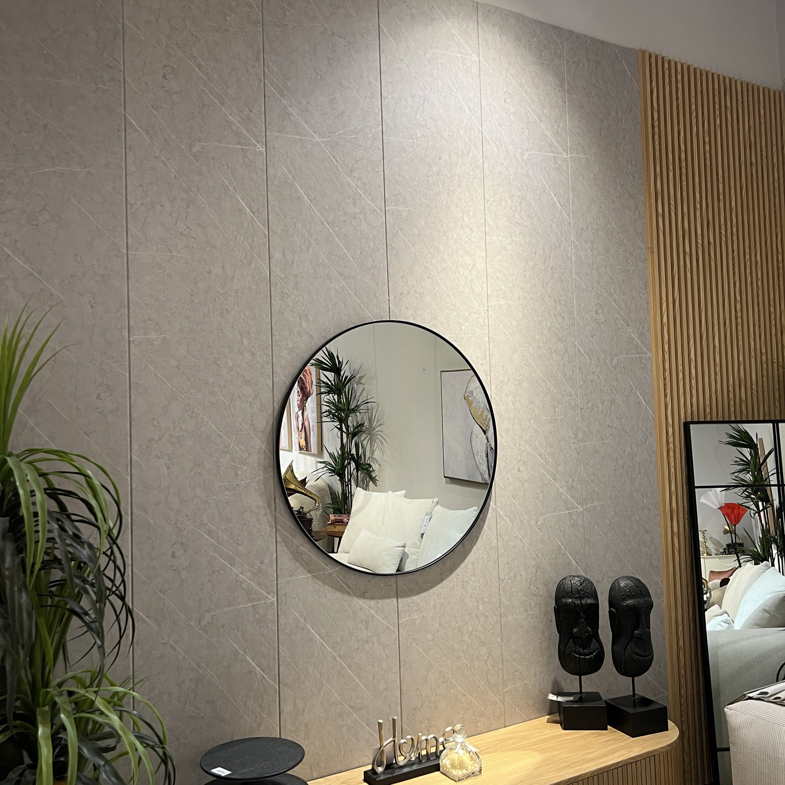 חיפוי קיר דמוי שיש אפור בהיר פולימרי חיפוי קיר דמוי שיש אפור בהיר פולימרי