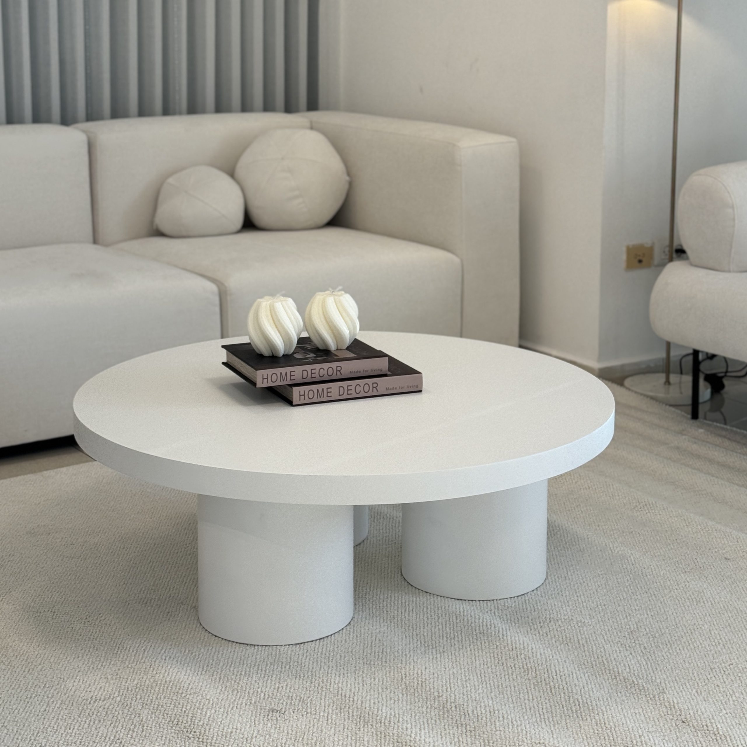 שולחן סלון עגול דגם ליני שולחן סלון עגול דגם ליני