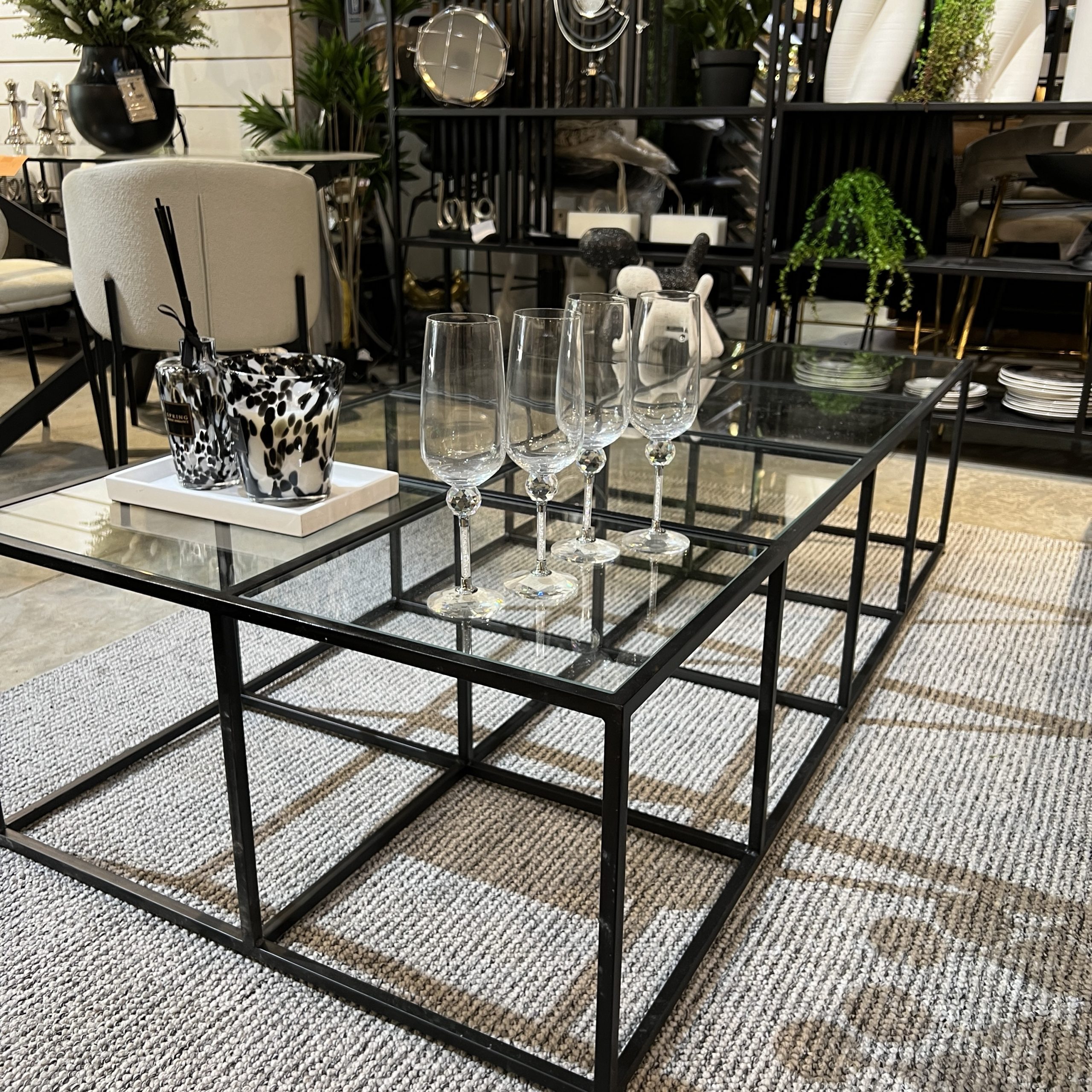 כוס גביע שמפנייה מהודר אבני קריסטל כוס גביע שמפנייה מהודר אבני קריסטל