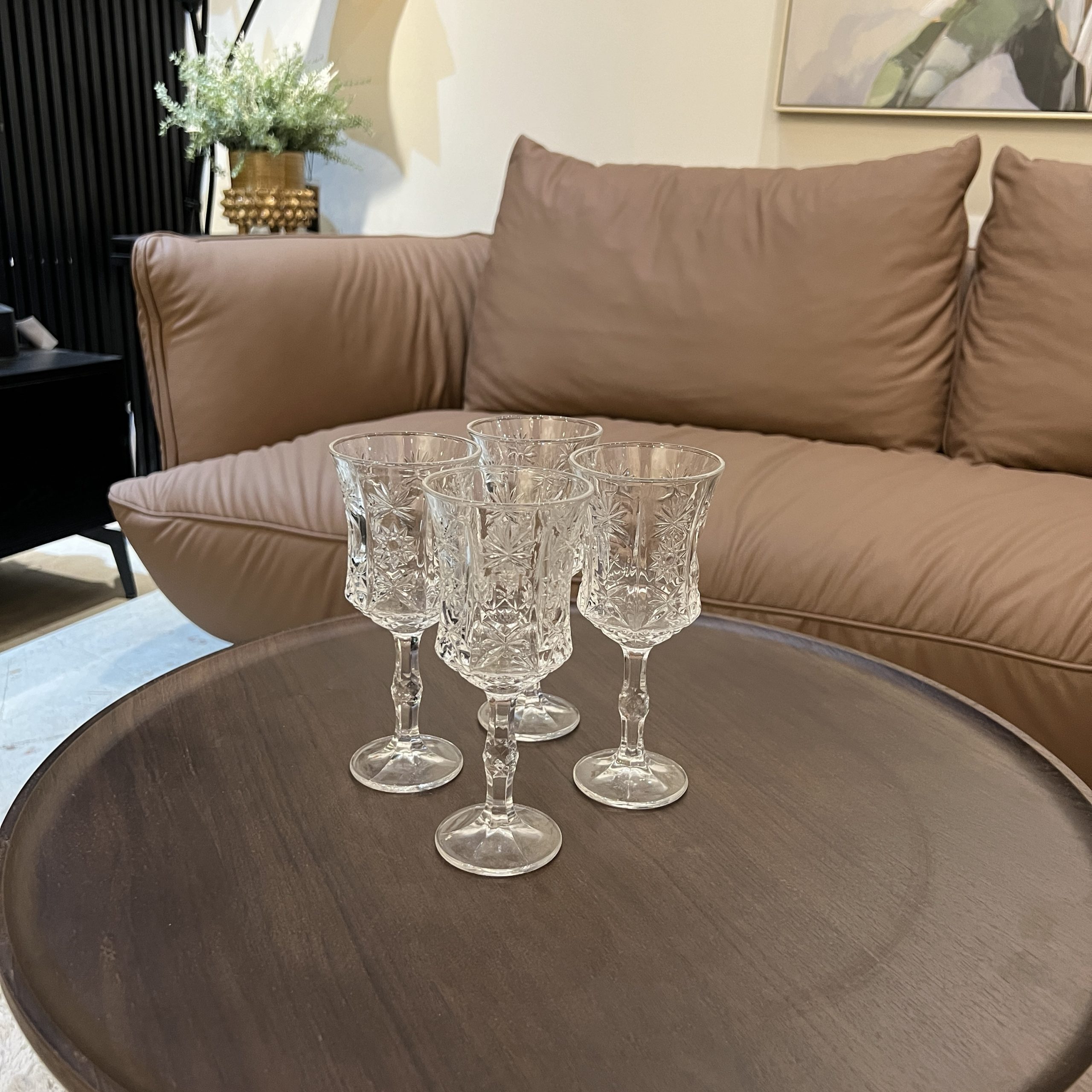 כוס גביע יין עיטורים קריסטל כוס גביע יין עיטורים קריסטל