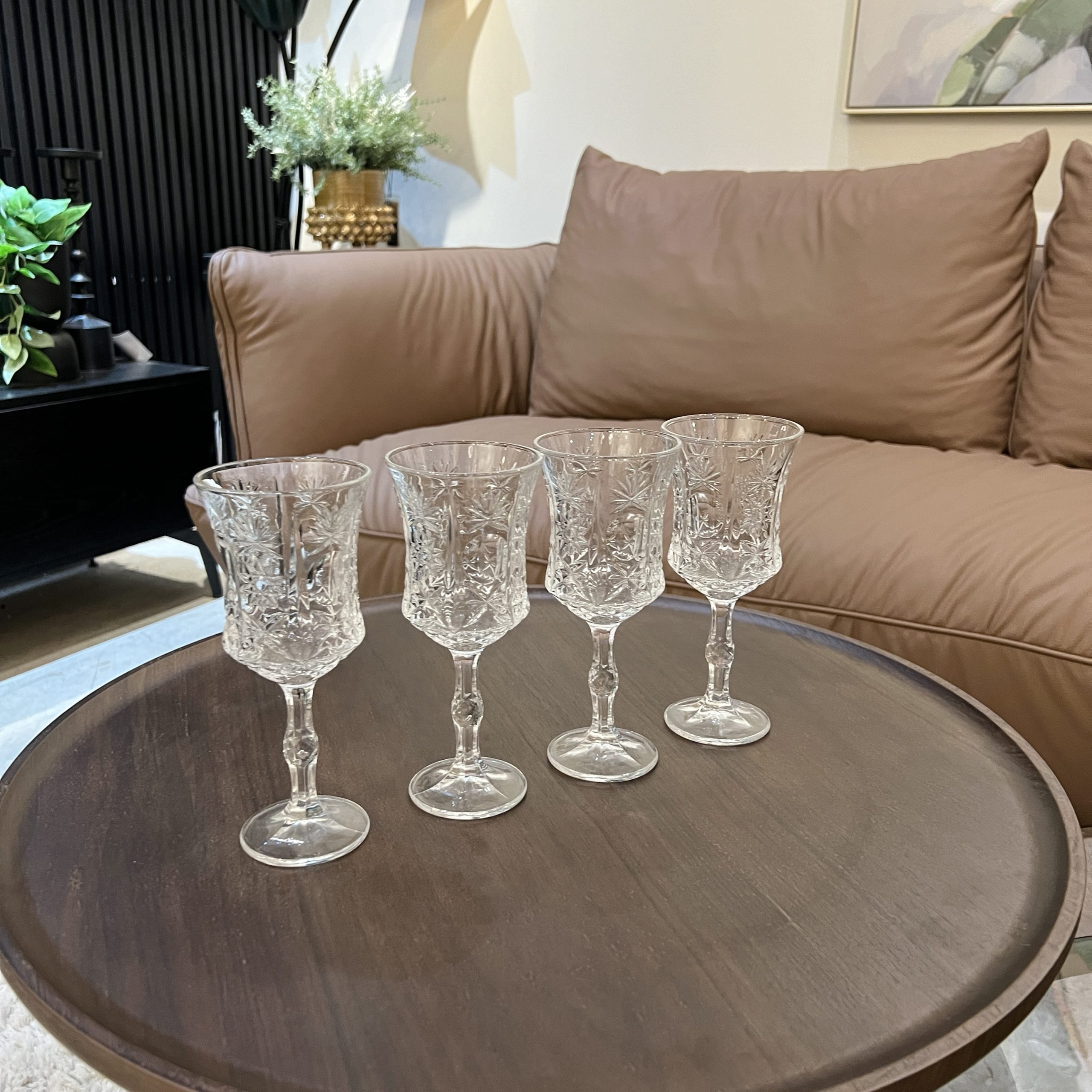 כוס גביע יין עיטורים קריסטל כוס גביע יין עיטורים קריסטל