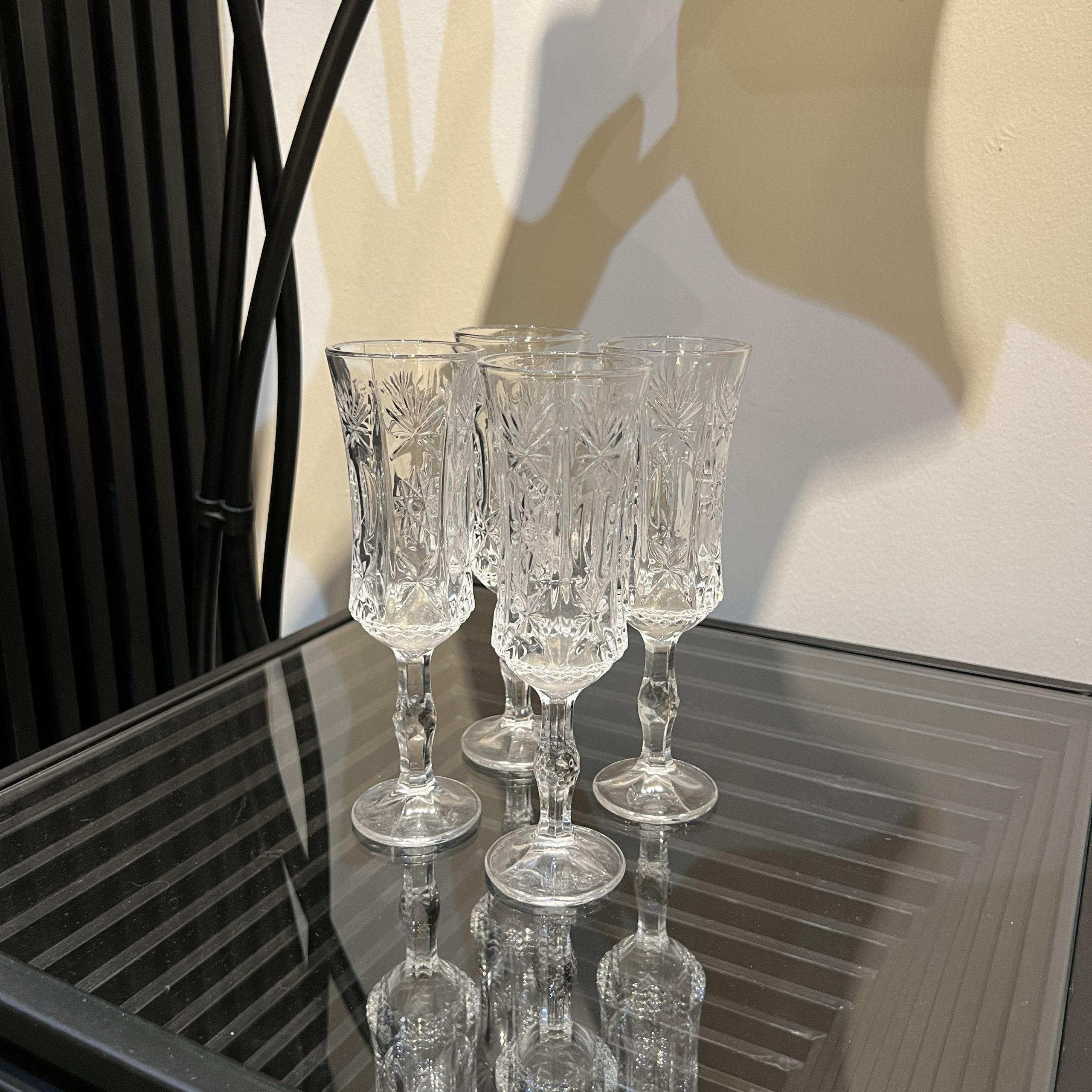 כוס גביע שמפניה קריסטל כוס גביע שמפניה קריסטל