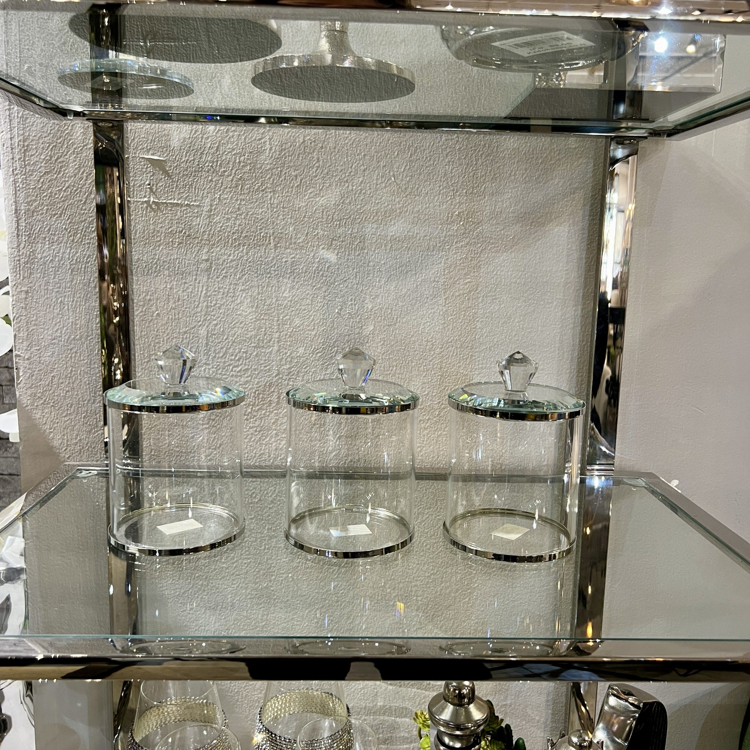 סט תה קפה סוכר זכוכית קריסטל סט תה קפה סוכר זכוכית קריסטל