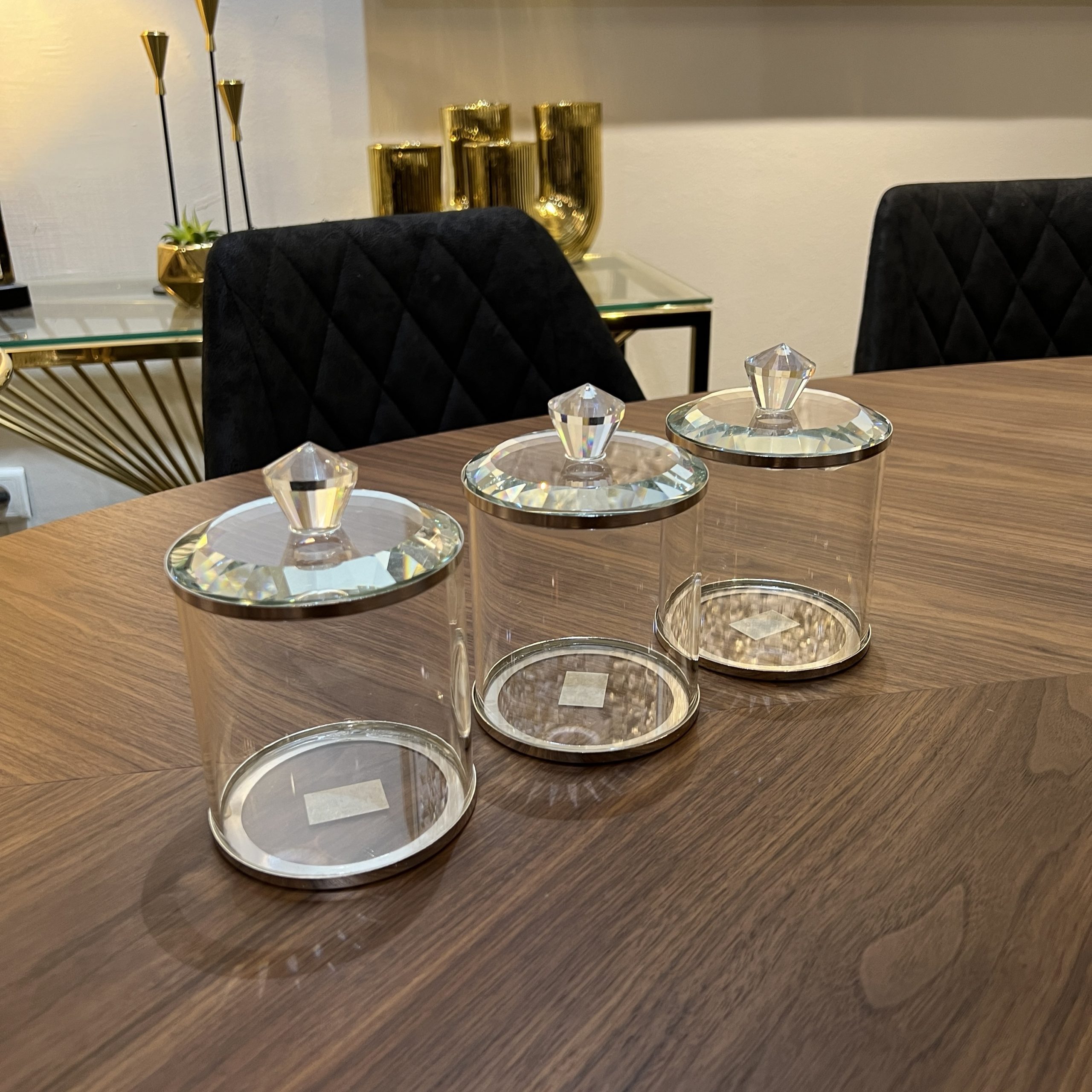 סט תה קפה סוכר זכוכית קריסטל סט תה קפה סוכר זכוכית קריסטל