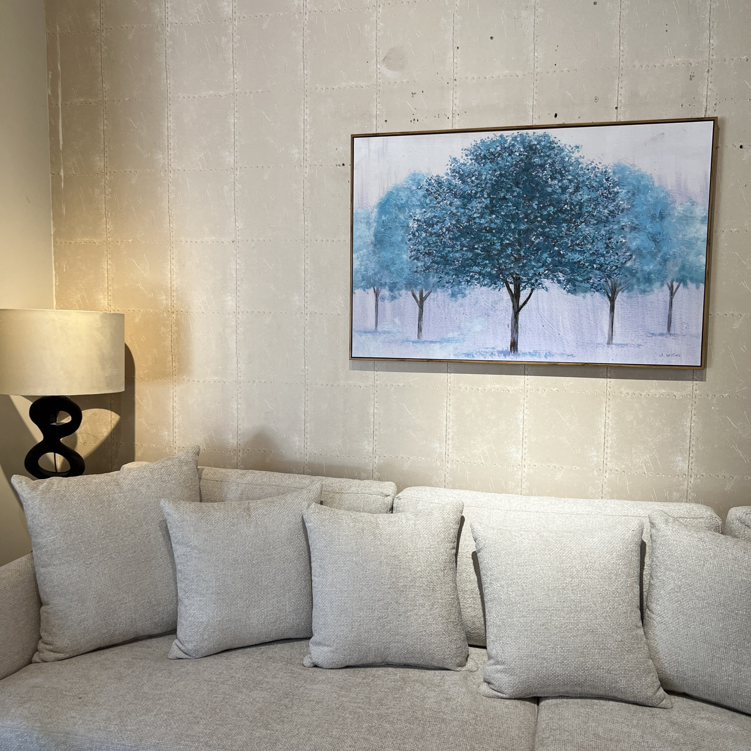 תמונה עבודת יד עצים כחולים מסגרת עץ דגם איקו תמונה עבודת יד עצים כחולים מסגרת עץ דגם איקו