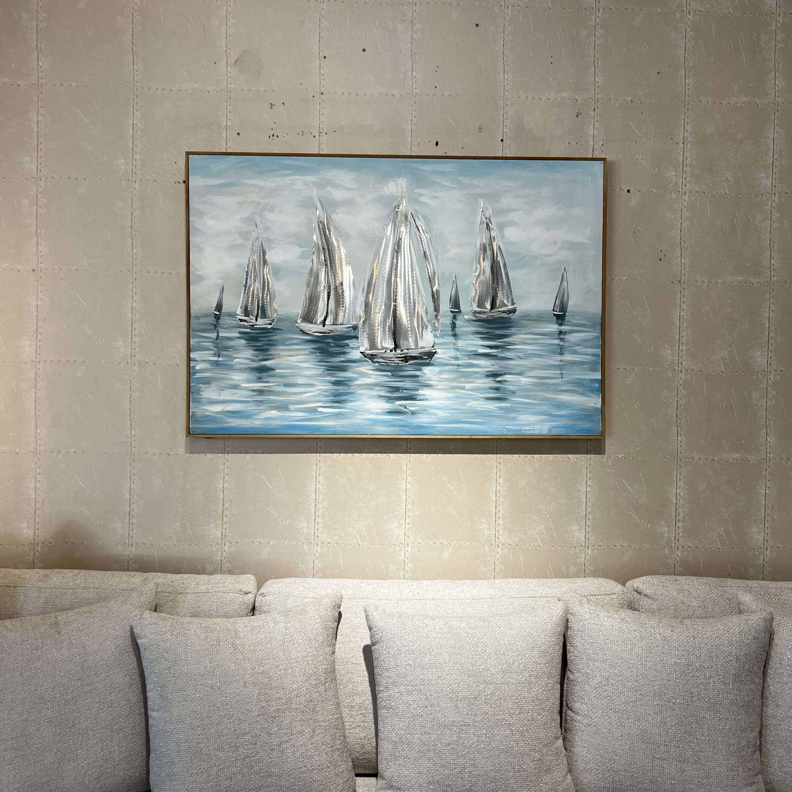 תמונה עבודת יד תבליטים אוניות תכלת וניקל מסגרת עץ דגם איקו תמונה עבודת יד תבליטים אוניות תכלת וניקל מסגרת עץ דגם איקו