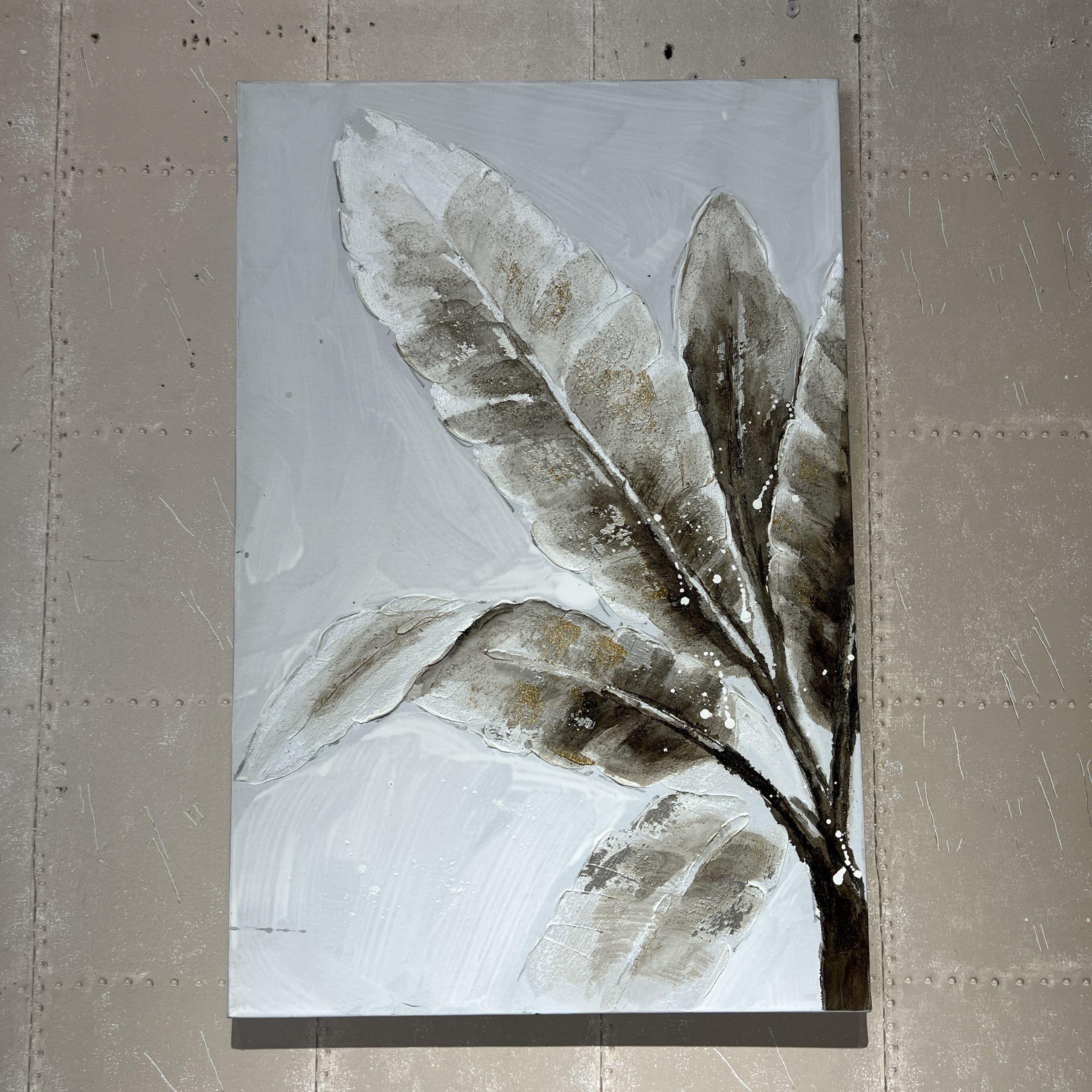 תמונה עבודת יד עלים צד שמאל נחושת דגם איקו תמונה עבודת יד עלים צד שמאל נחושת דגם איקו