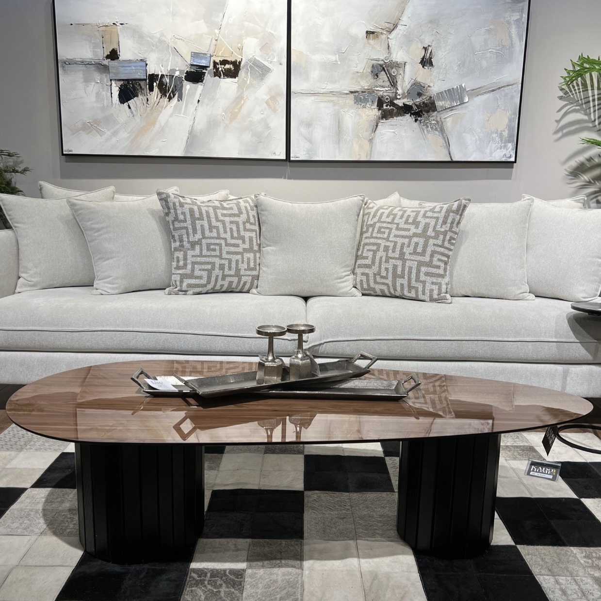 מזנון ושולחן סלון דגם מנור