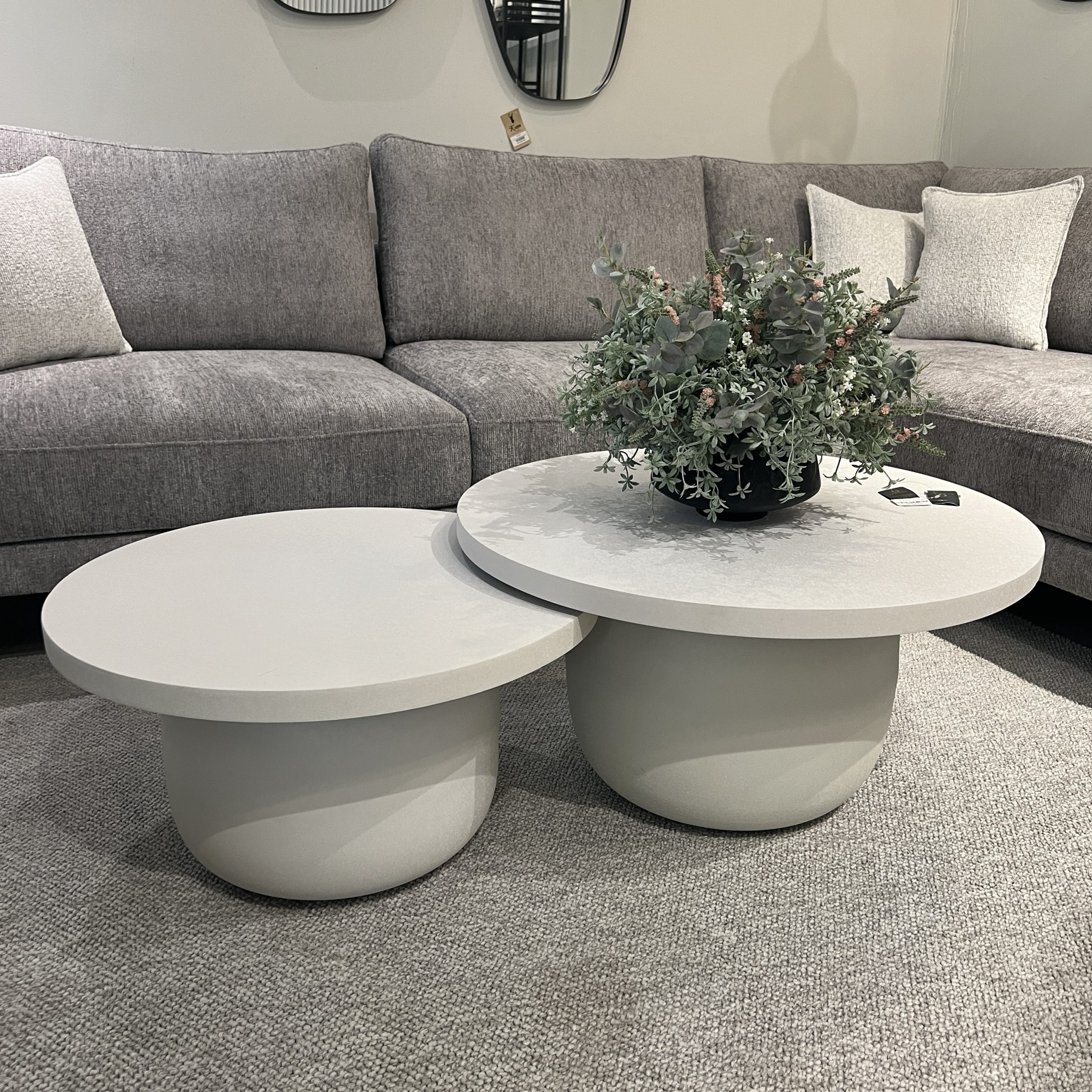 שולחן סלון מטאל וויט