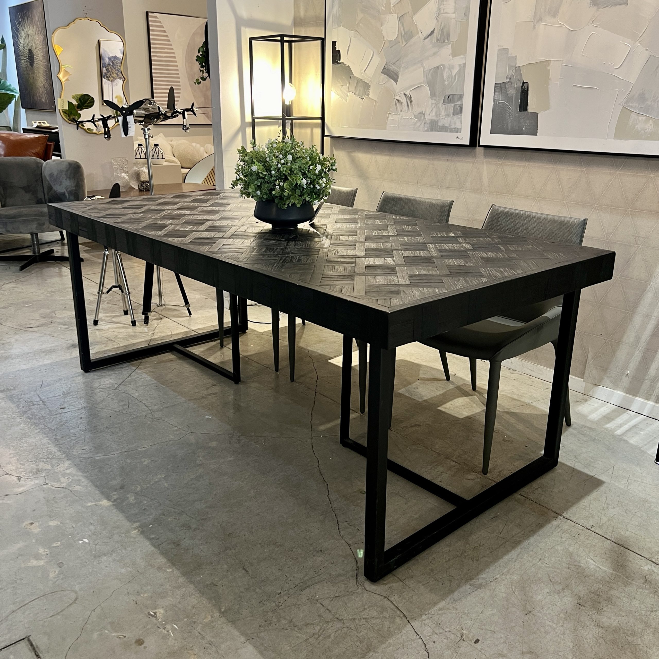 שולחן אוכל מלבני שחור פישבון דגם רוני שולחן אוכל מלבני שחור פישבון דגם רוני