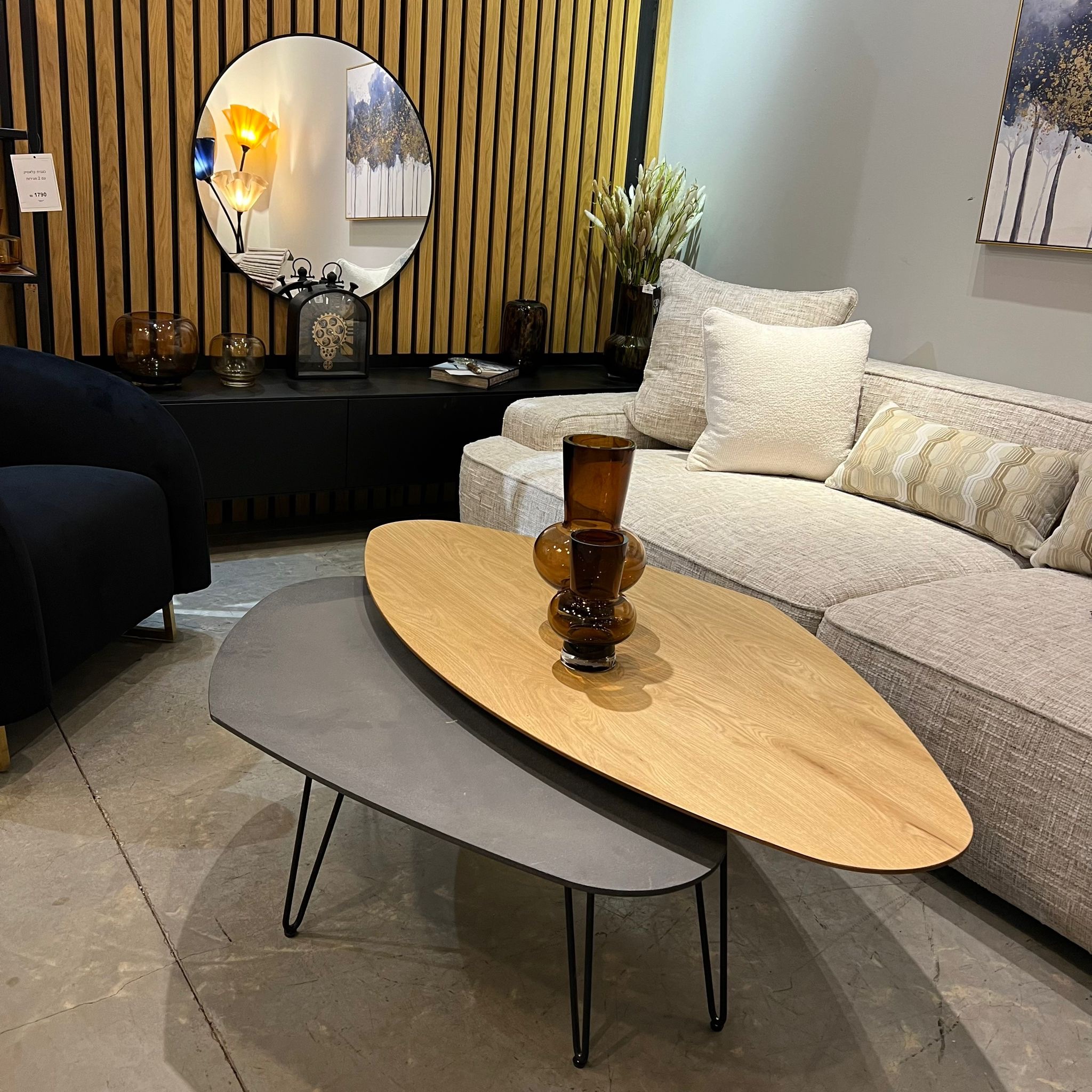 סט שולחנות סלון דגם גלשנים סט שולחנות סלון דגם גלשנים