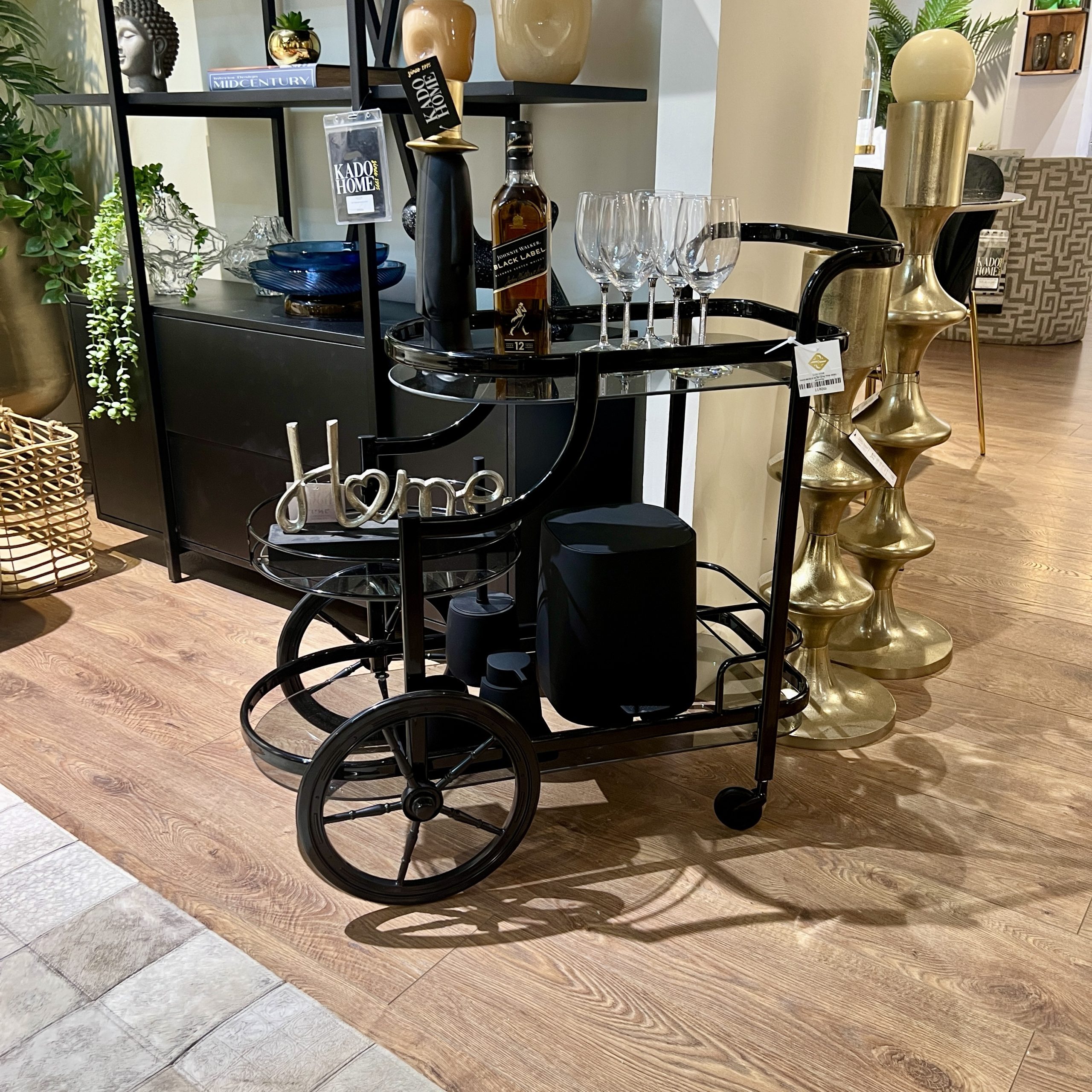 עגלת משקאות מלבנית מתכת דגם נוקס עגלת משקאות מלבנית מתכת דגם נוקס