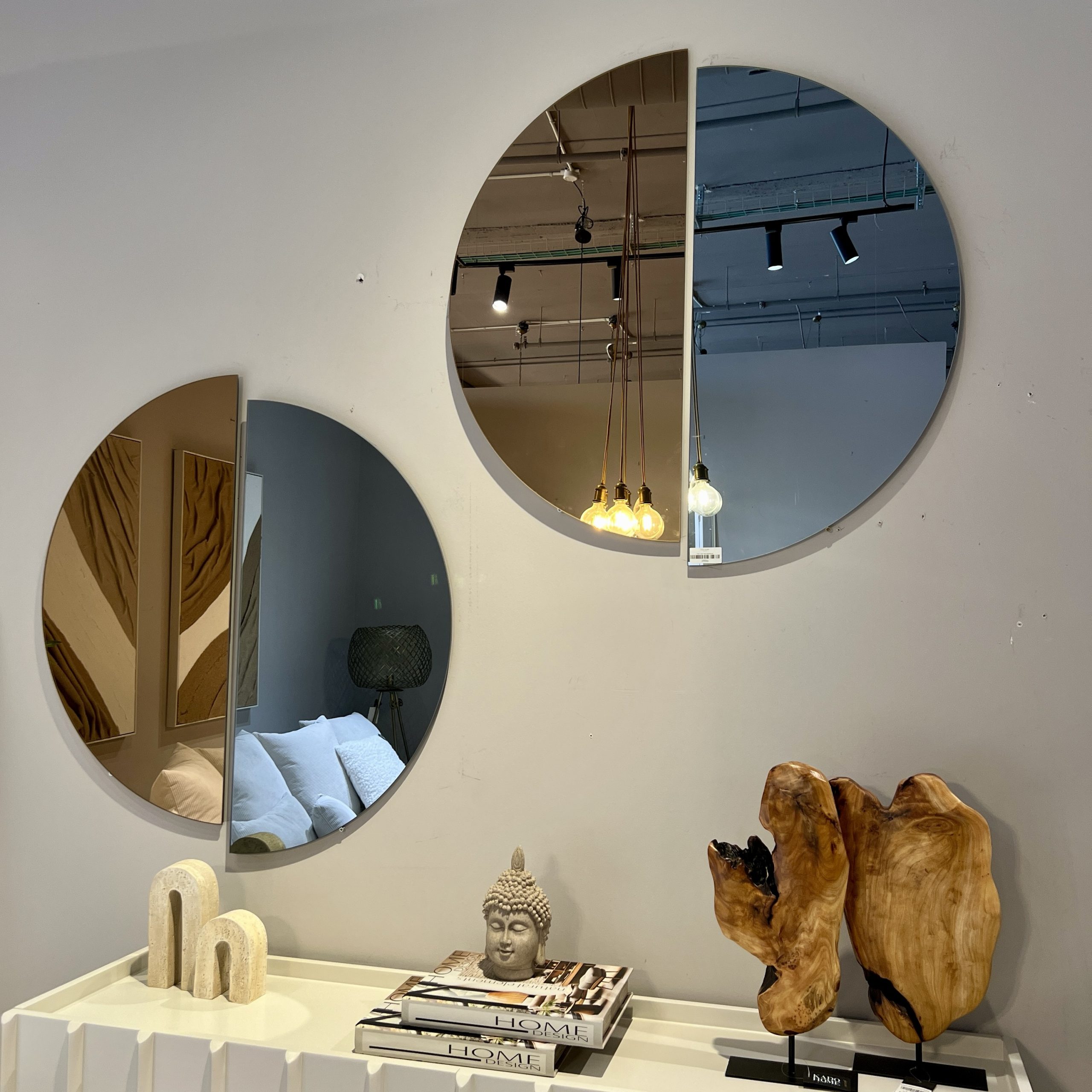 זוג מראות חצי ירח דגם עוזי זוג מראות חצי ירח דגם עוזי