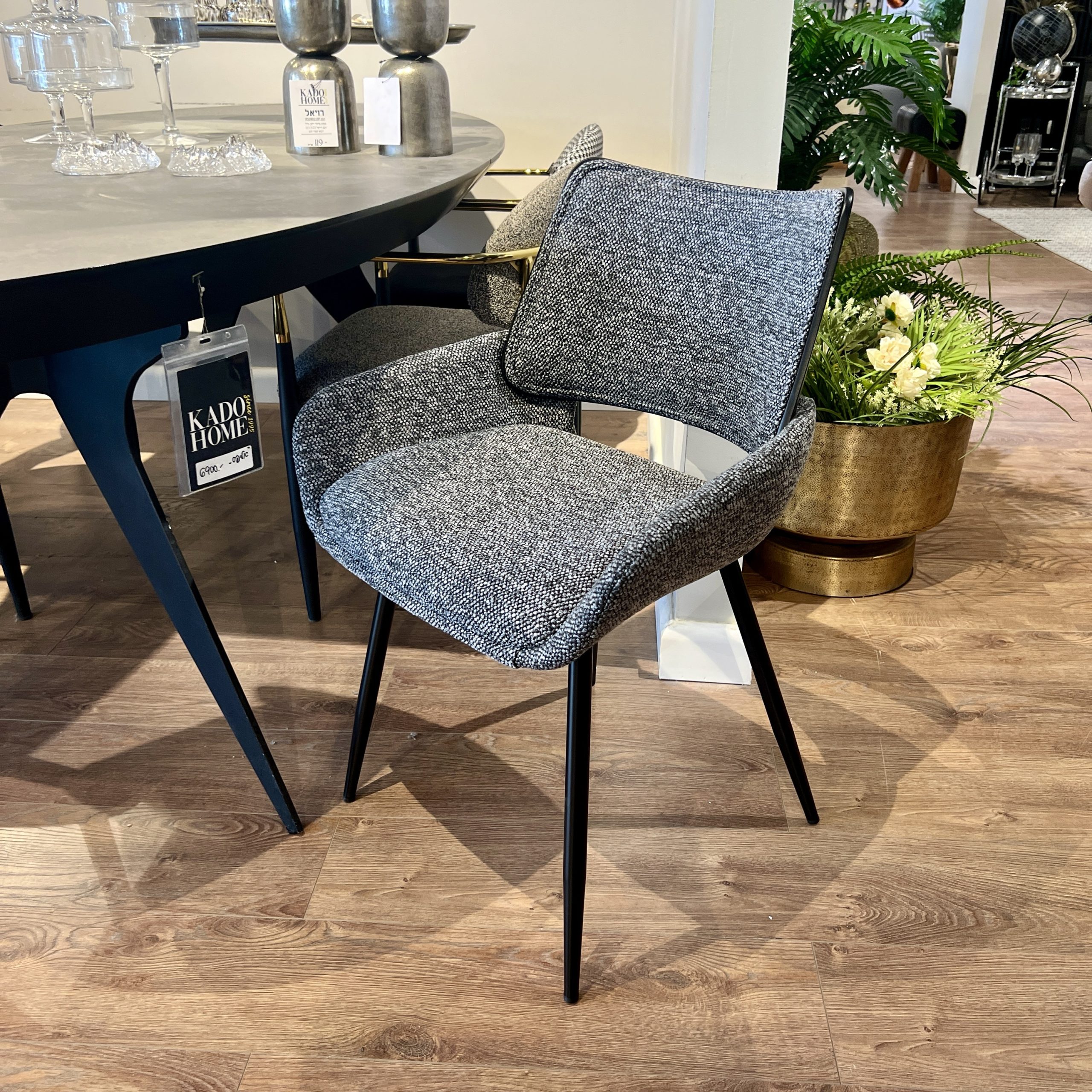כיסא פינת אוכל גוון אפור 220 דגם בליני כיסא פינת אוכל גוון אפור 220 דגם בליני
