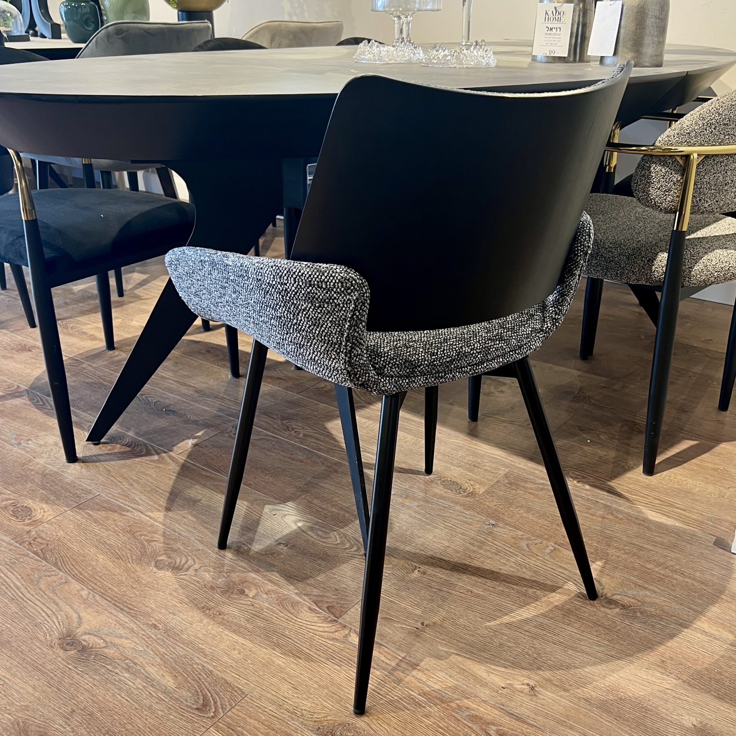 כיסא פינת אוכל גוון אפור 220 דגם בליני כיסא פינת אוכל גוון אפור 220 דגם בליני