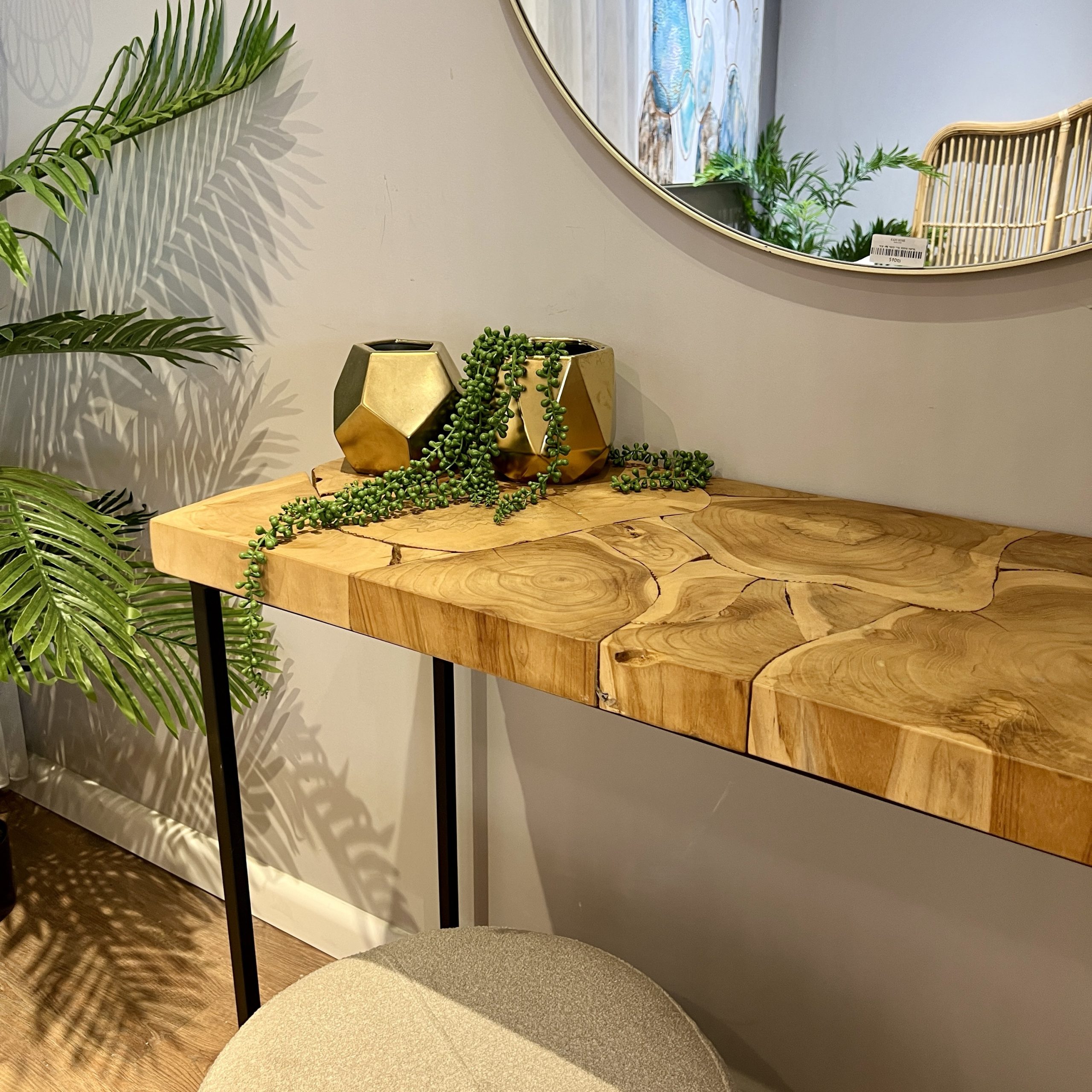 קונסולה פלטת עץ טיק דגם רפאל קונסולה פלטת עץ טיק דגם רפאל