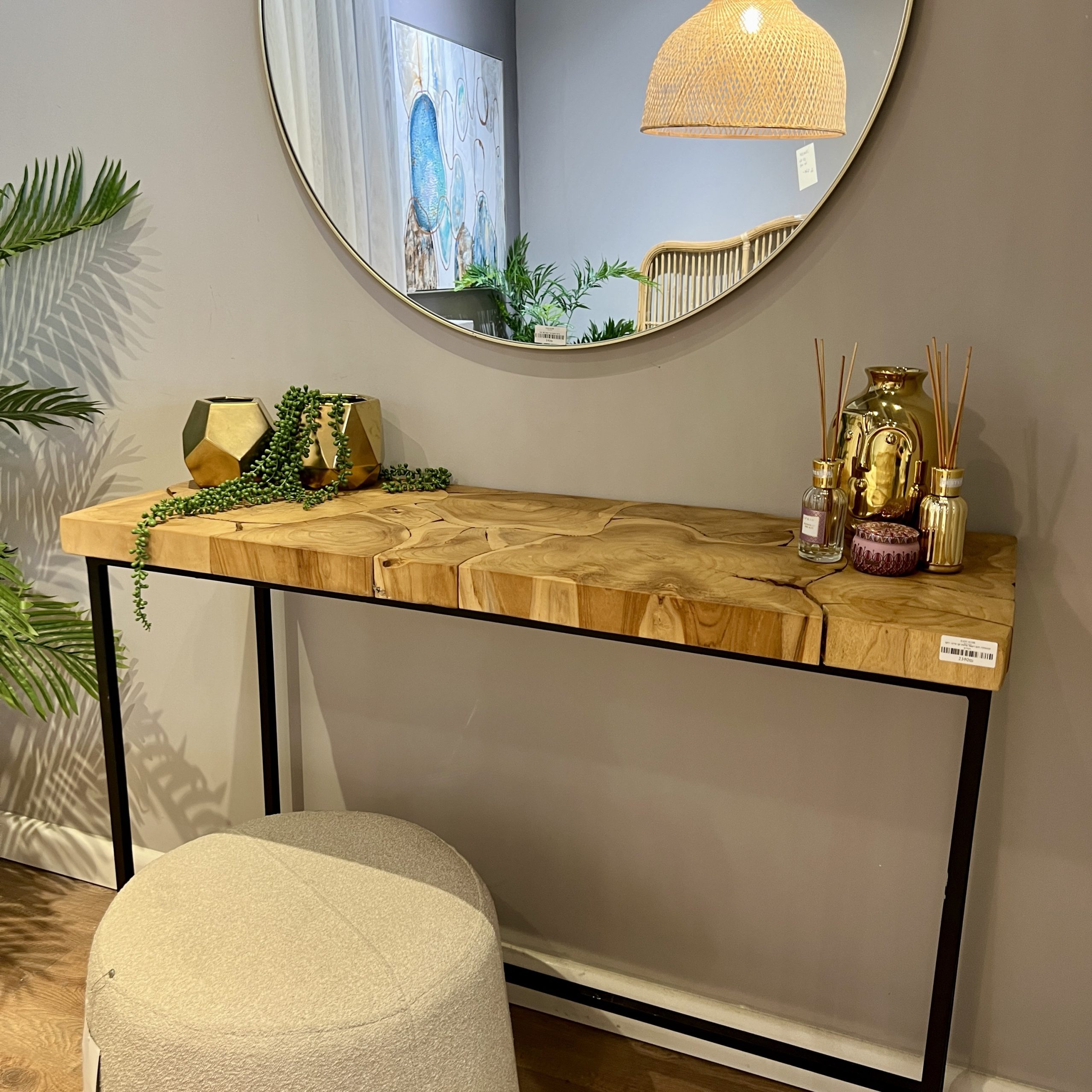 קונסולה פלטת עץ טיק דגם רפאל קונסולה פלטת עץ טיק דגם רפאל