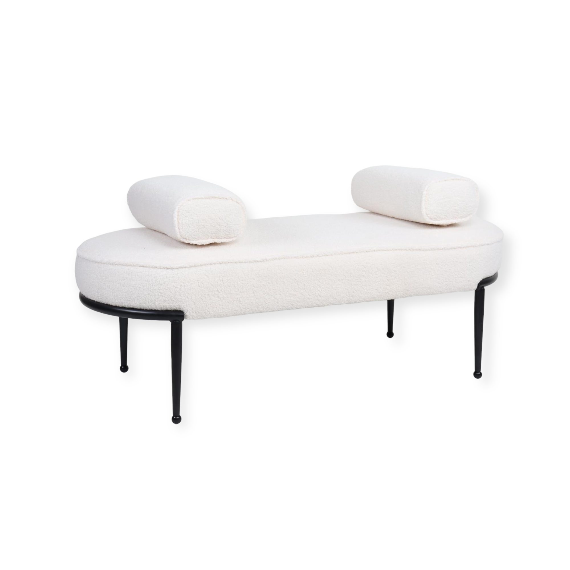 הדום מלבני רגלי ברזל שחורות בוקלה לבן הדום מלבני רגלי ברזל שחורות בוקלה לבן