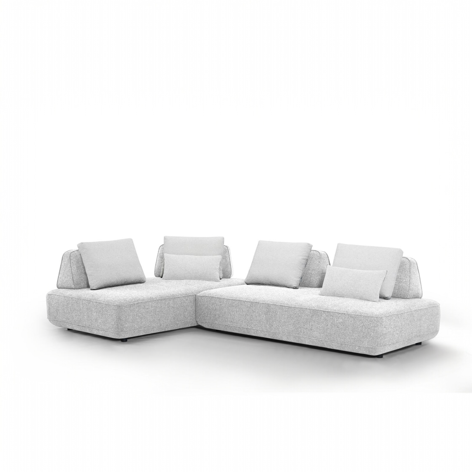 ספה מודולרית פינתית בד אריג שמנת דגם מייסון ספה מודולרית פינתית בד אריג שמנת דגם מייסון