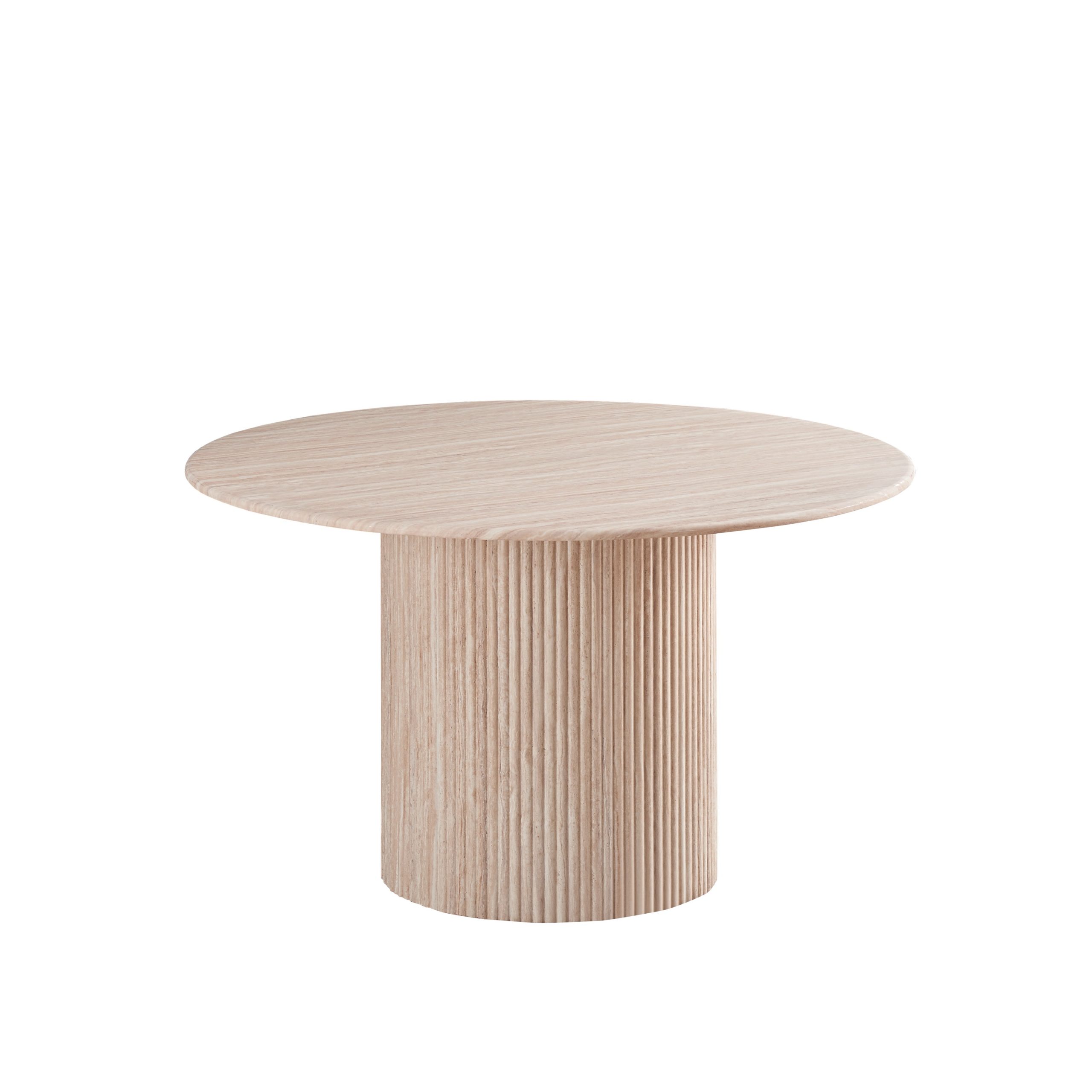 שולחן אוכל עגול טרוורטין דגם סלינה שולחן אוכל עגול טרוורטין דגם סלינה