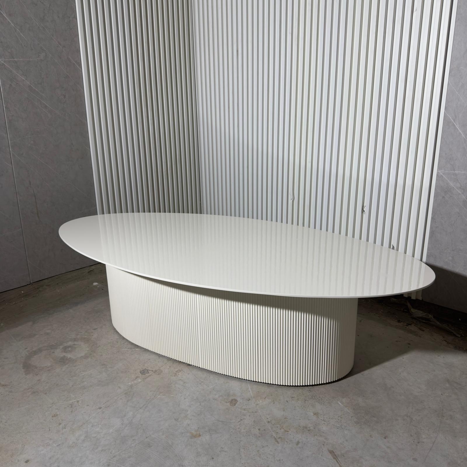 שולחן סלון שמנת דגם ריבולי שולחן סלון שמנת דגם ריבולי