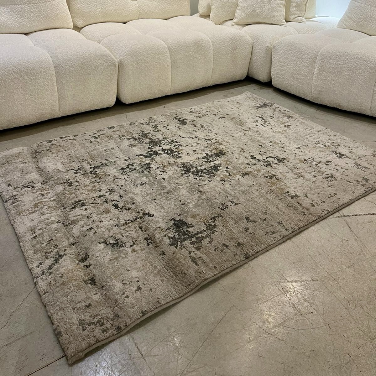 שטיח אבסטרקט אפור ותכלת דגם FACIFIC שטיח אבסטרקט אפור ותכלת דגם FACIFIC