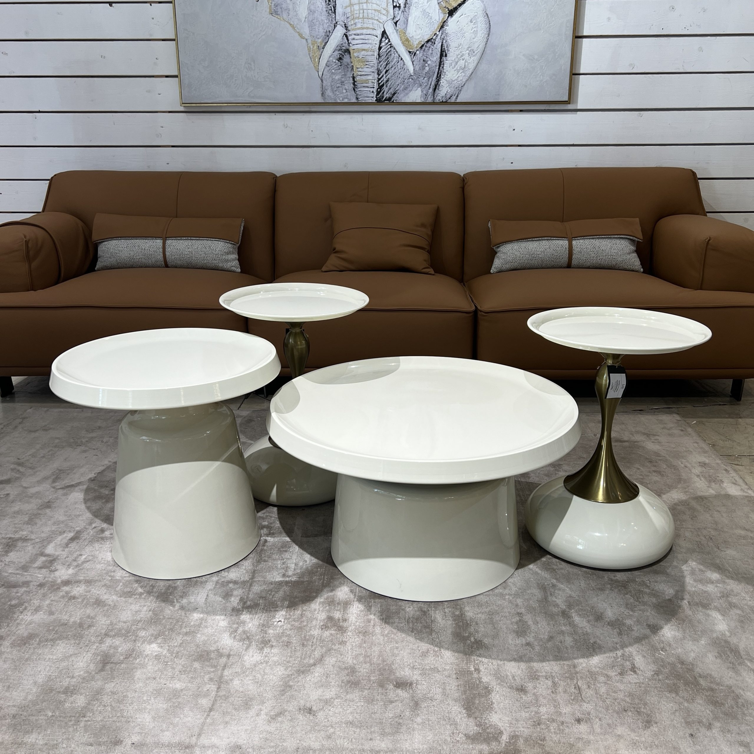 סט שולחנות סלון קלין סאנד דגם סופיטל סט שולחנות סלון קלין סאנד דגם סופיטל