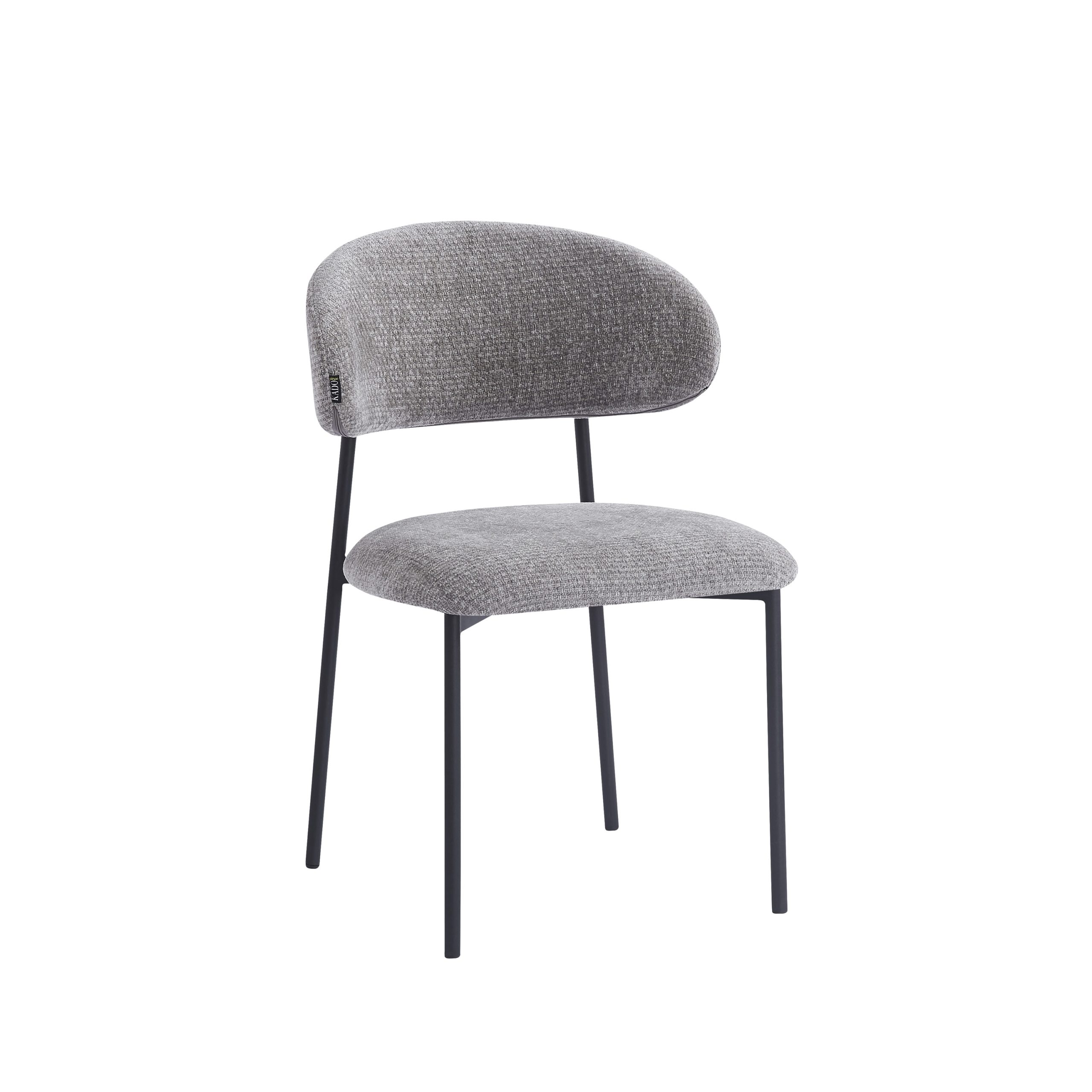 כיסא רינו אריג אפור רגל ברזל שחור דגם גרייס כיסא רינו אריג אפור רגל ברזל שחור דגם גרייס