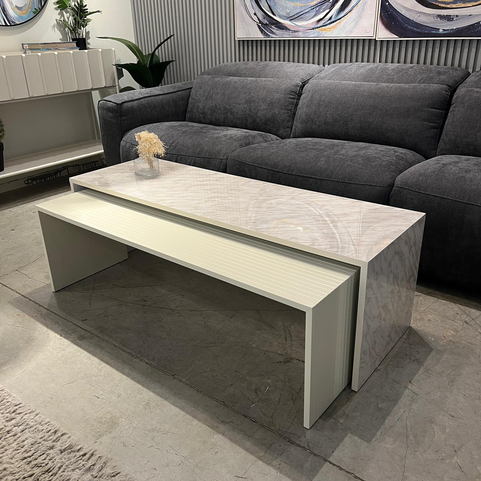 סט שולחנות סלון דגם שאטו סט שולחנות סלון דגם שאטו