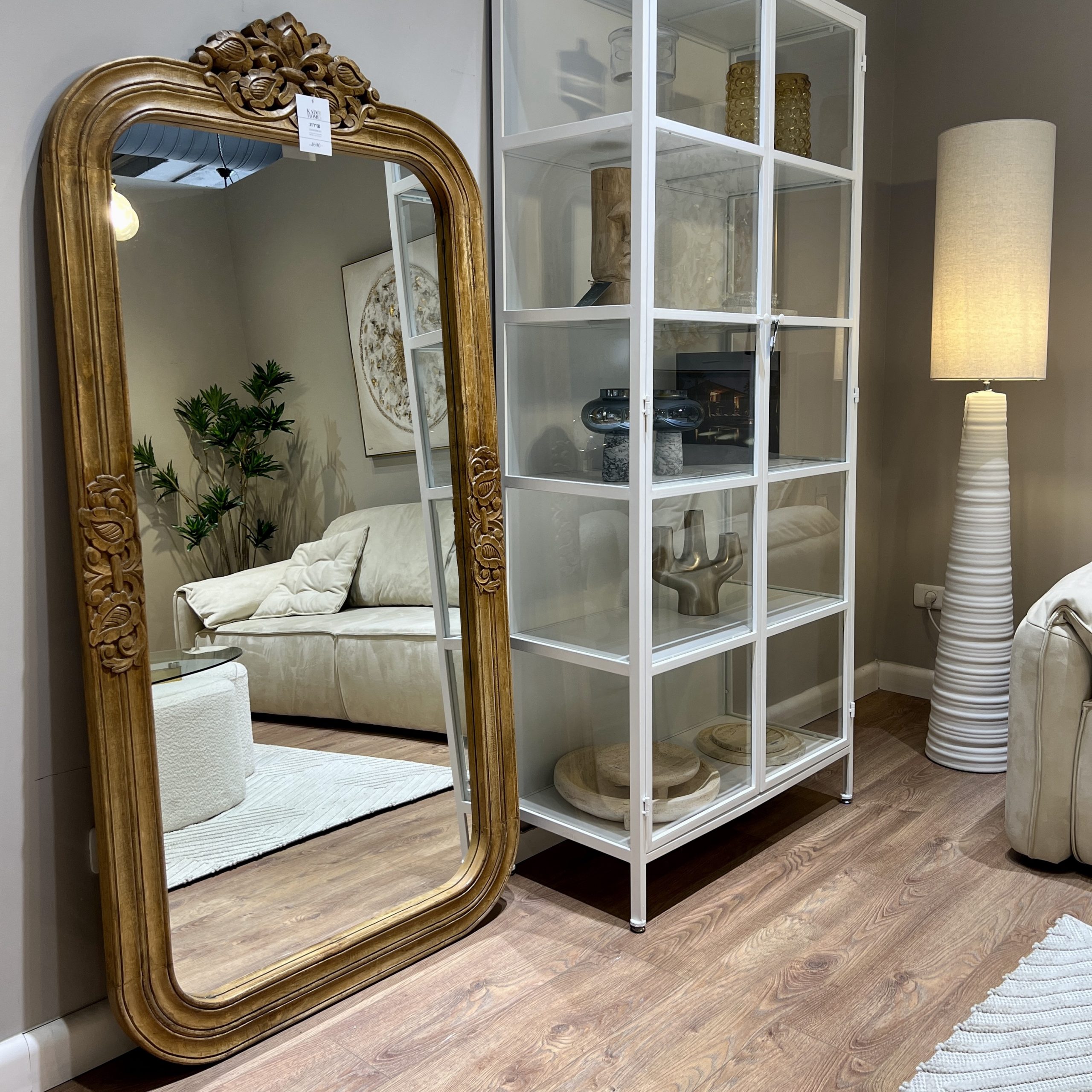 מראה מלבנית פינות מעוגלות מדליונים וינטג' עץ מראה מלבנית פינות מעוגלות מדליונים וינטג' עץ