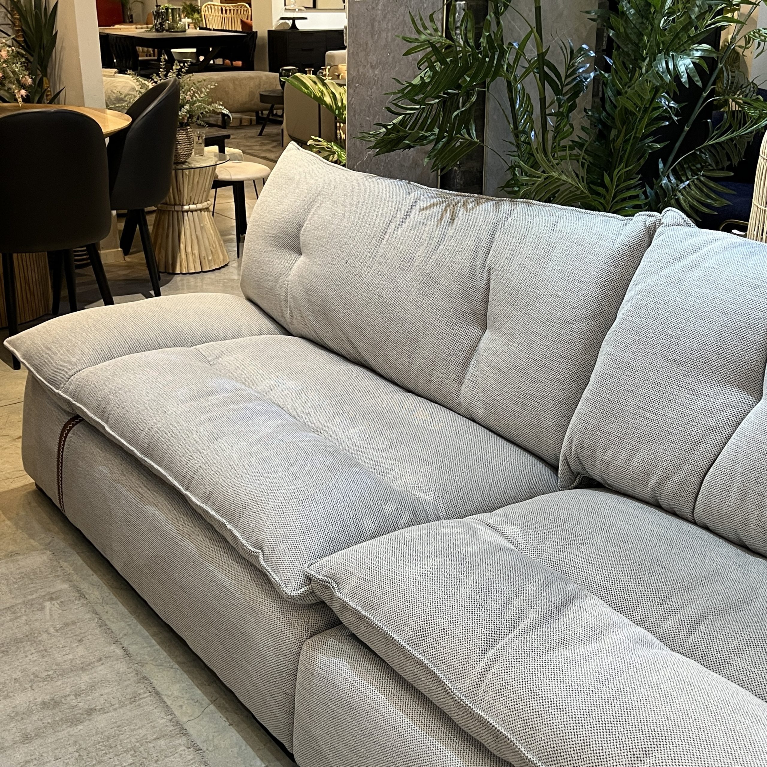 ספה והדום ורונה אריג אפור דגם סופיטל photo number 6