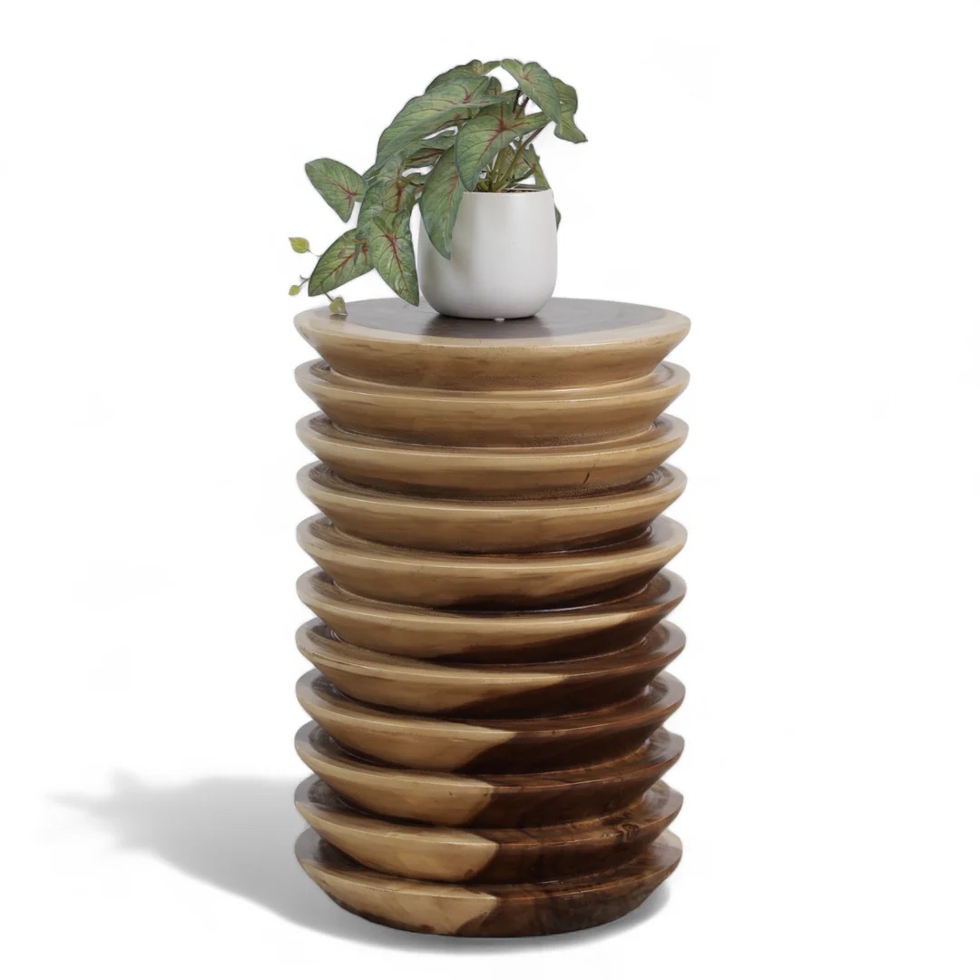 שולחן צד עץ דגם שילב שולחן צד עץ דגם שילב