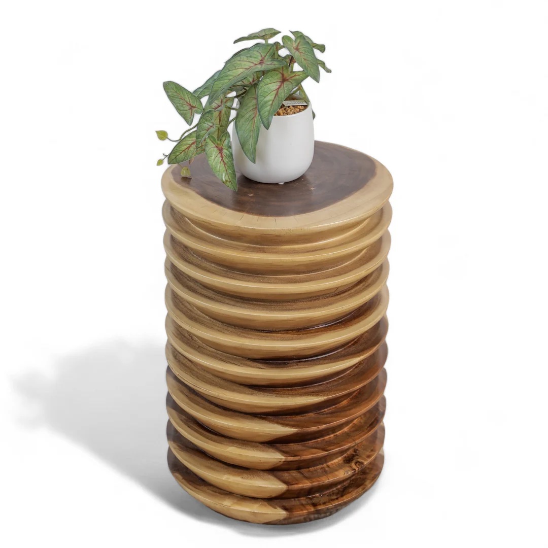 שולחן צד עץ דגם שילב שולחן צד עץ דגם שילב