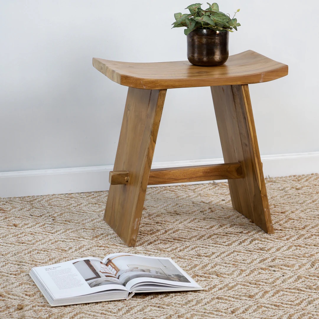 הדום שרפרף עץ דגם רהב הדום שרפרף עץ דגם רהב