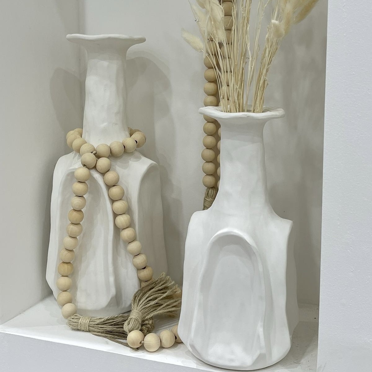 חרוזים גדולים דקורציה טבעי דגם פרל חרוזים גדולים דקורציה טבעי דגם פרל