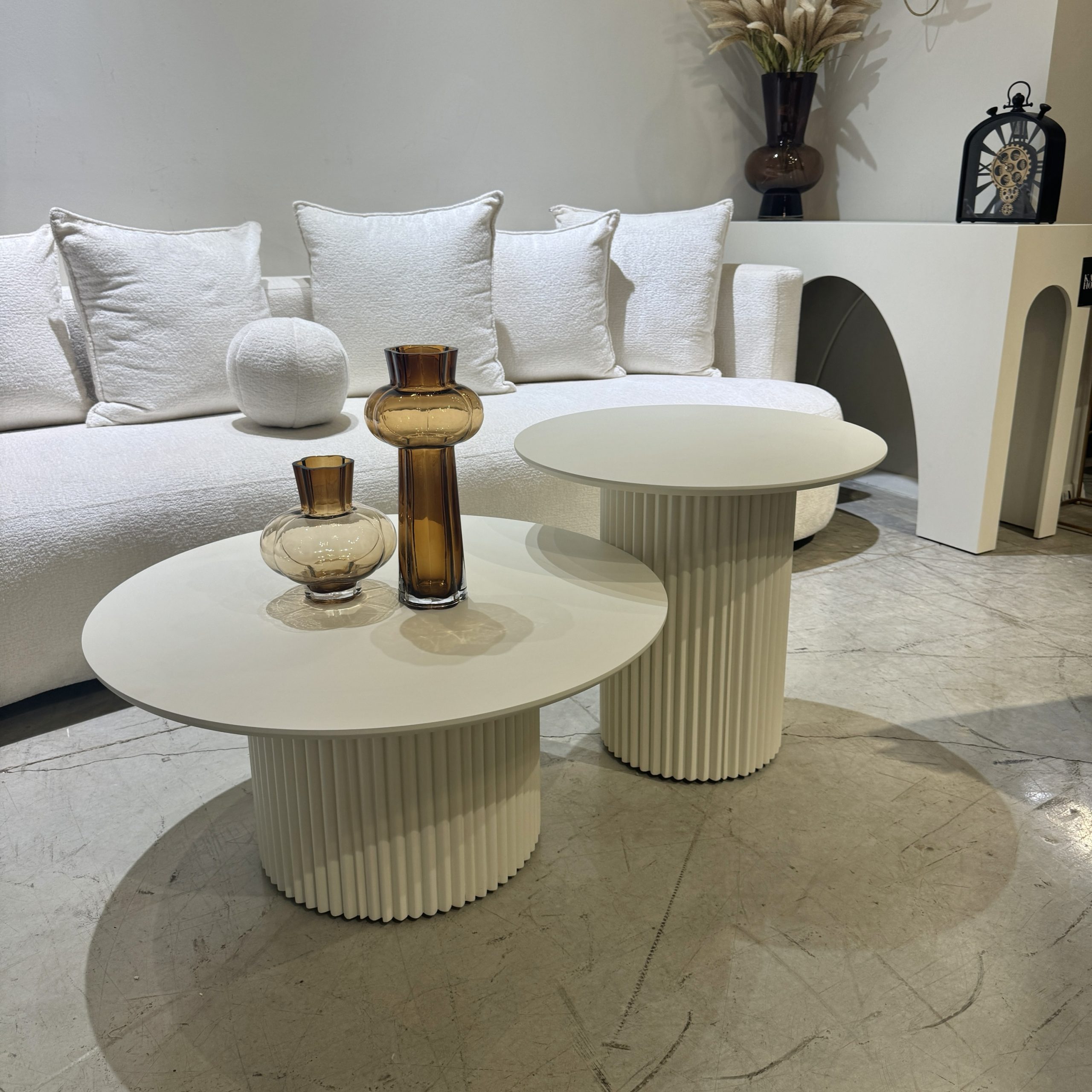 סט שולחנות סלון דגם טרויה סט שולחנות סלון דגם טרויה