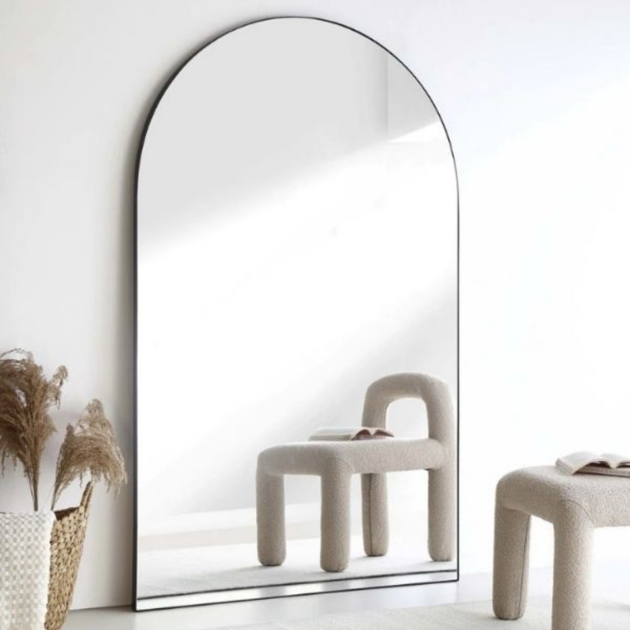 מראת חצי ירח שחורה דגם פרל מראת חצי ירח שחורה דגם פרל