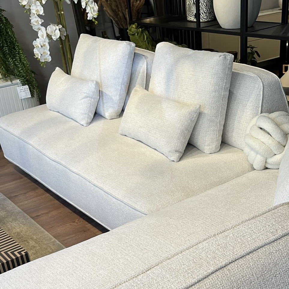 ספה מודולרית פינתית בד אריג שמנת דגם מייסון ספה מודולרית פינתית בד אריג שמנת דגם מייסון