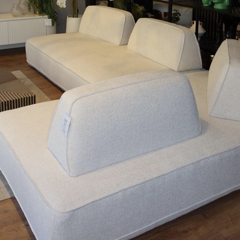 ספה מודולרית פינתית בד אריג שמנת דגם מייסון photo number 6