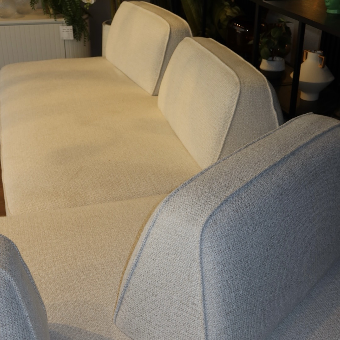 ספה מודולרית פינתית בד אריג שמנת דגם מייסון ספה מודולרית פינתית בד אריג שמנת דגם מייסון