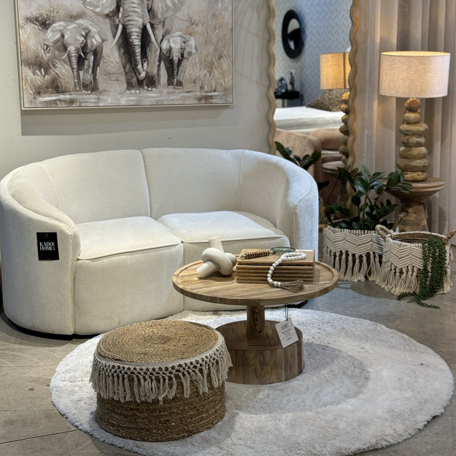 ספה זוגית מעוגלת דגם דפנה