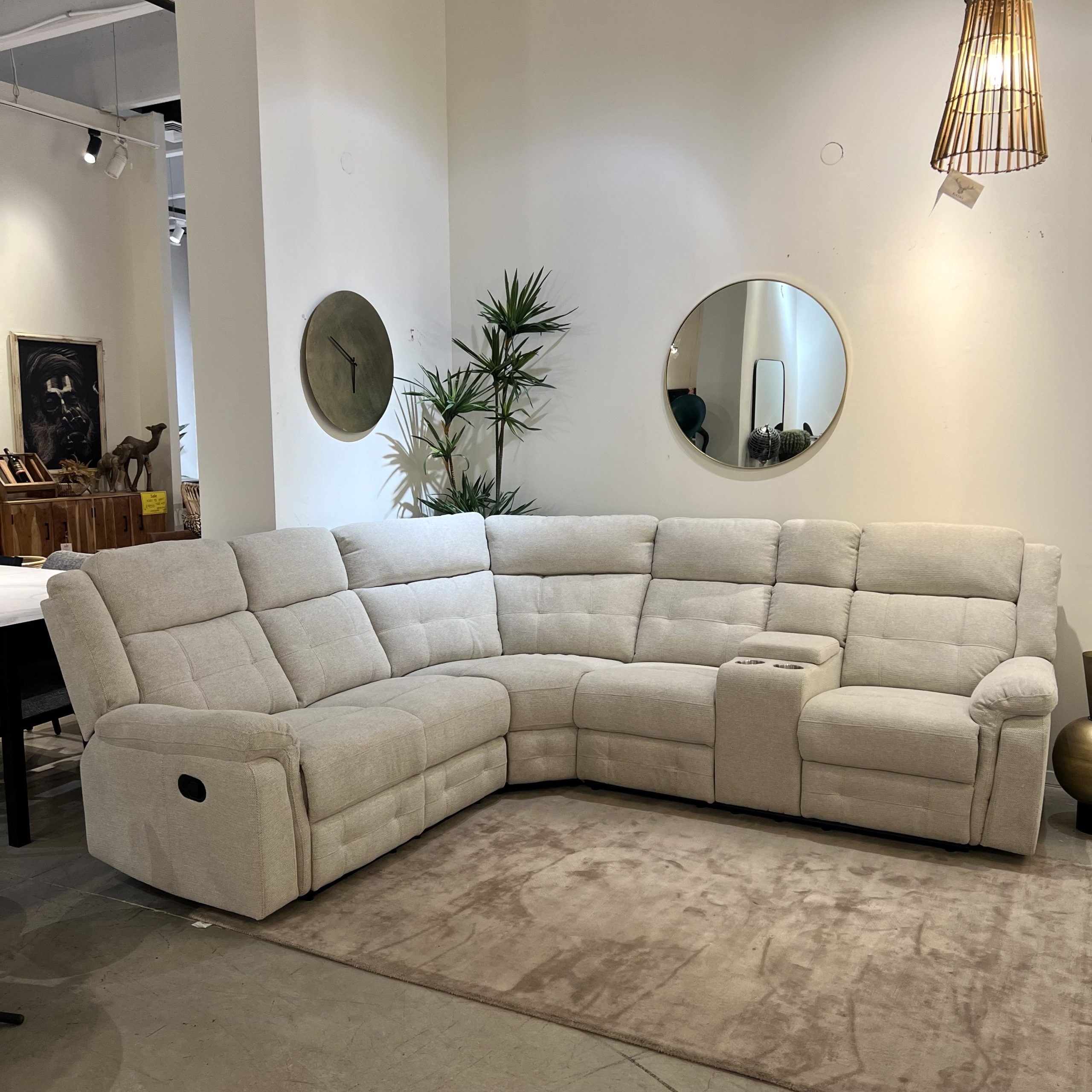 ספה פינתית ריקליינר שמאל אבן דגם טרי ספה פינתית ריקליינר שמאל אבן דגם טרי