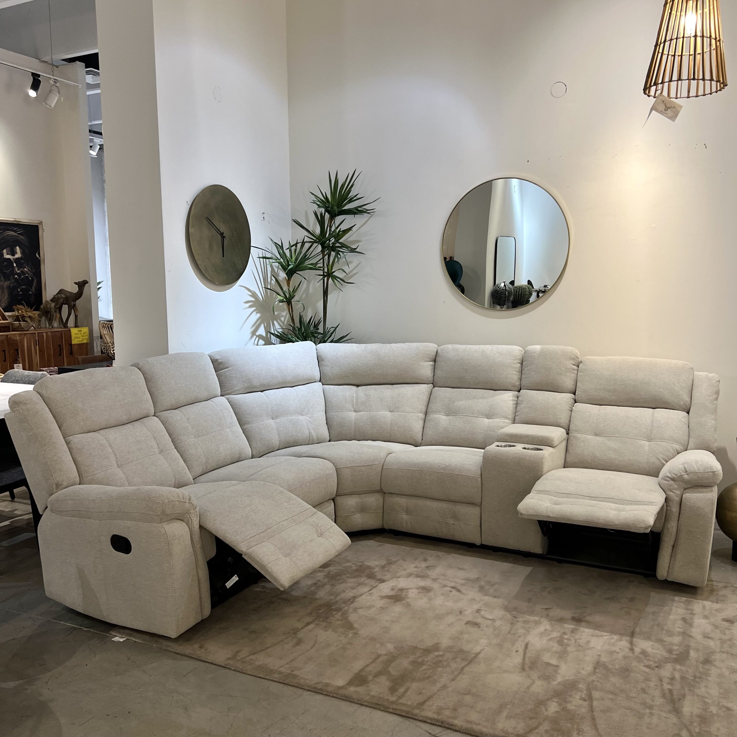 ספה פינתית ריקליינר שמאל אבן דגם טרי ספה פינתית ריקליינר שמאל אבן דגם טרי