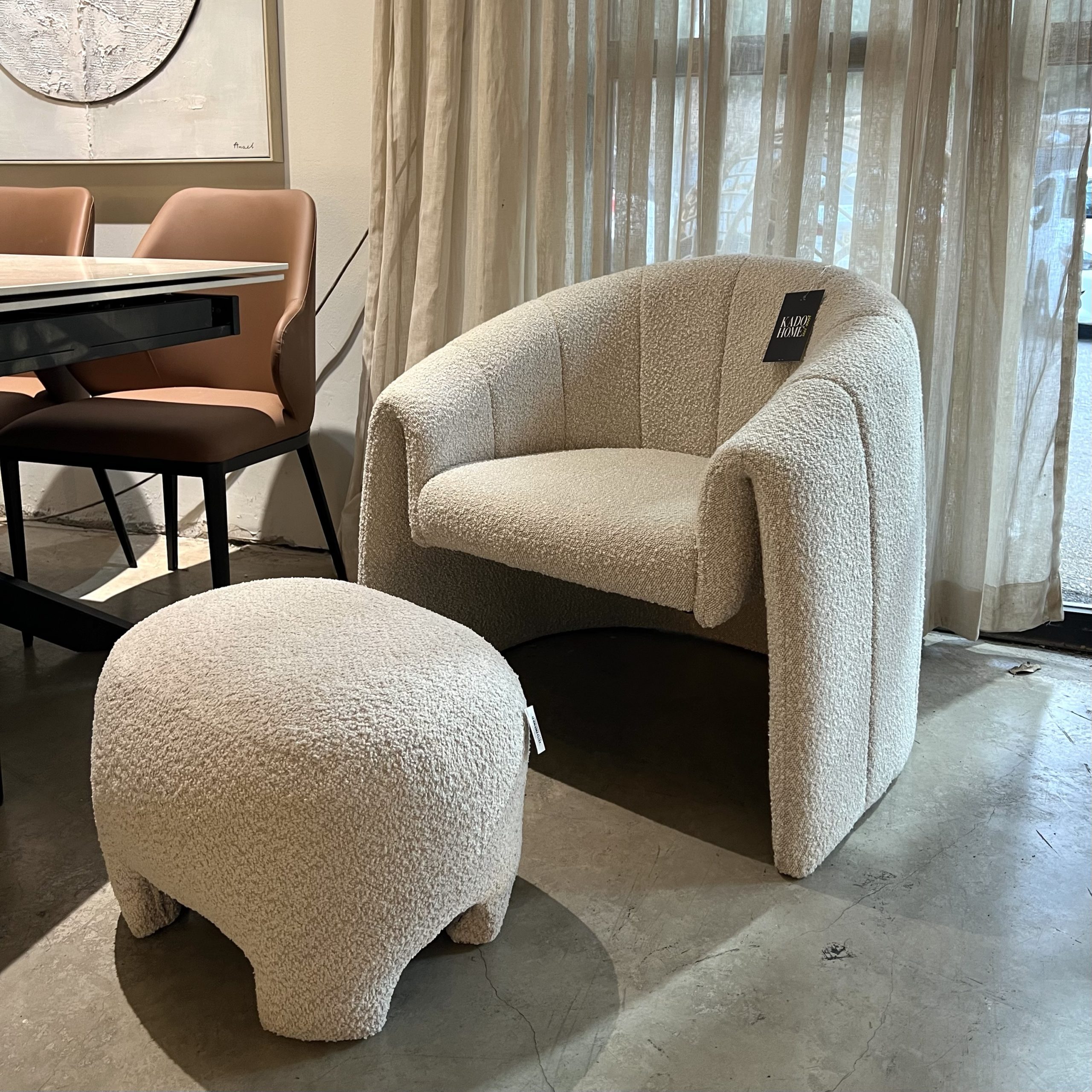 כורסא פרל אפור שמנת דגם ויקי כורסא פרל אפור שמנת דגם ויקי