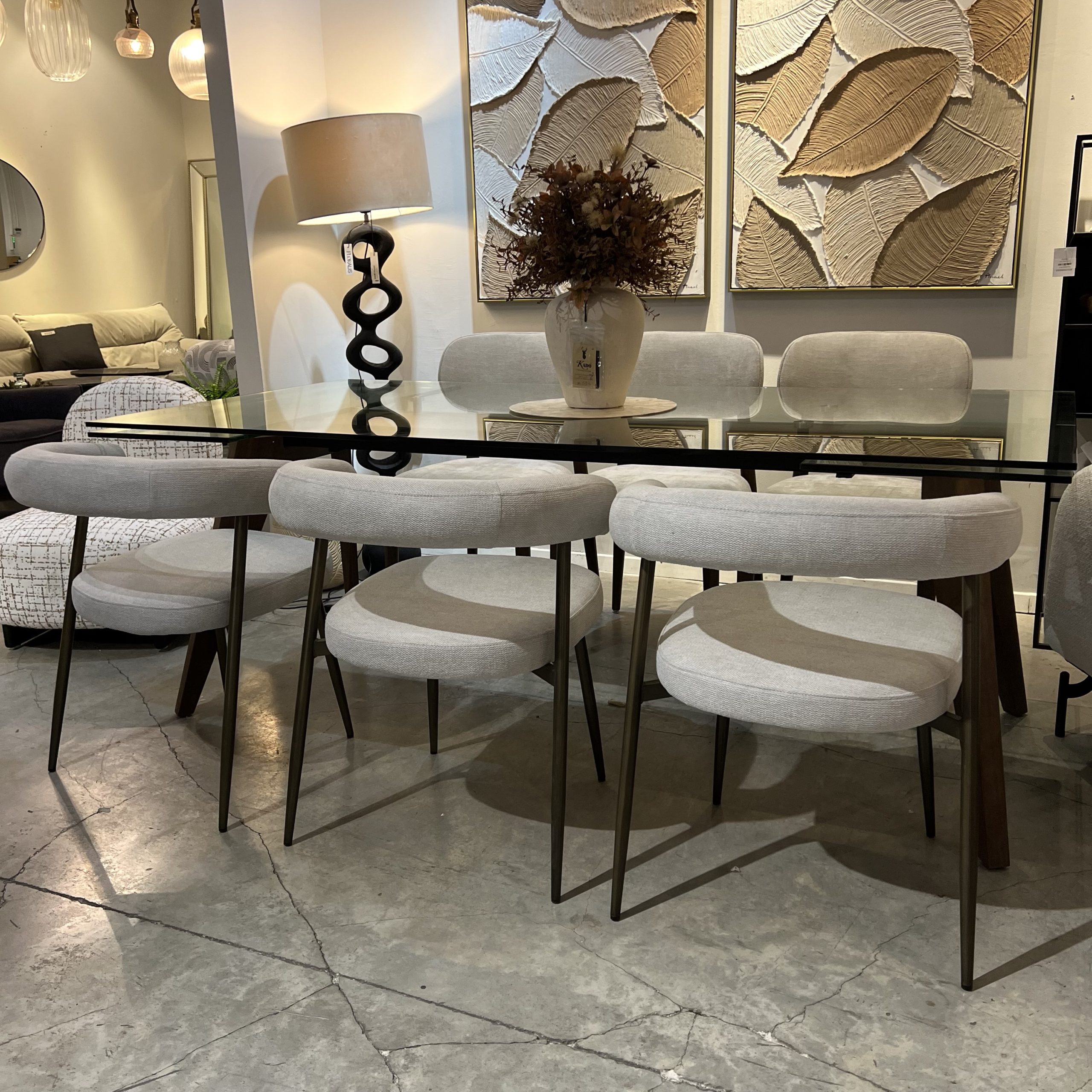 כסא מעוצב גוזי דגם רוני אריג אבן photo number 7