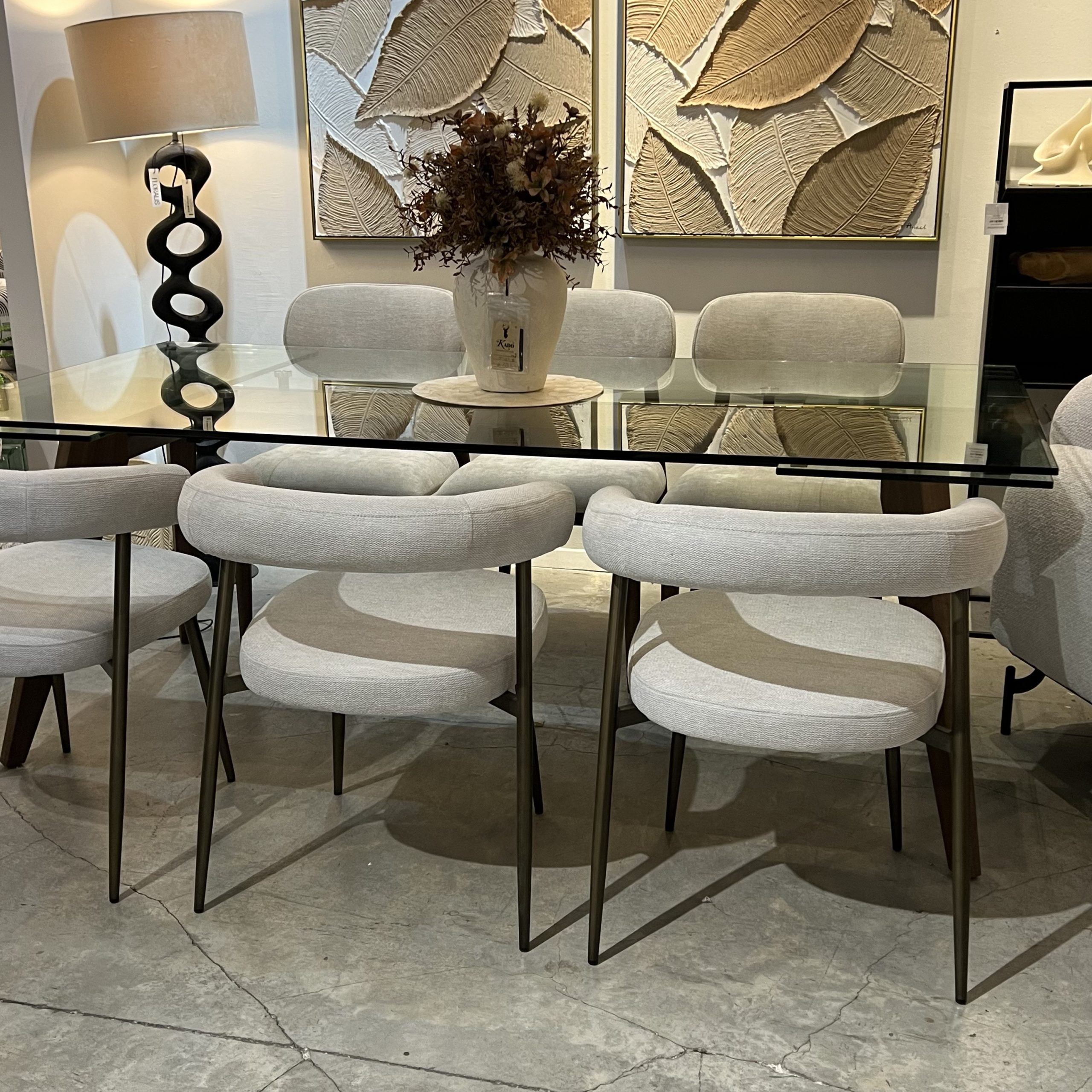 כסא מעוצב גוזי דגם רוני אריג אבן photo number 8