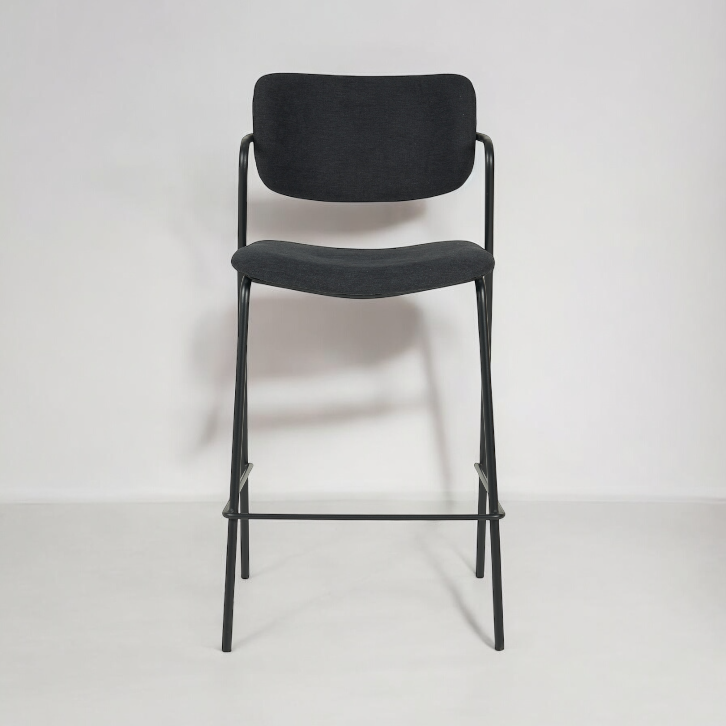 כיסא בר דגם לוסיאן בד אריג שחור - SALE כיסא בר דגם לוסיאן בד אריג שחור - SALE