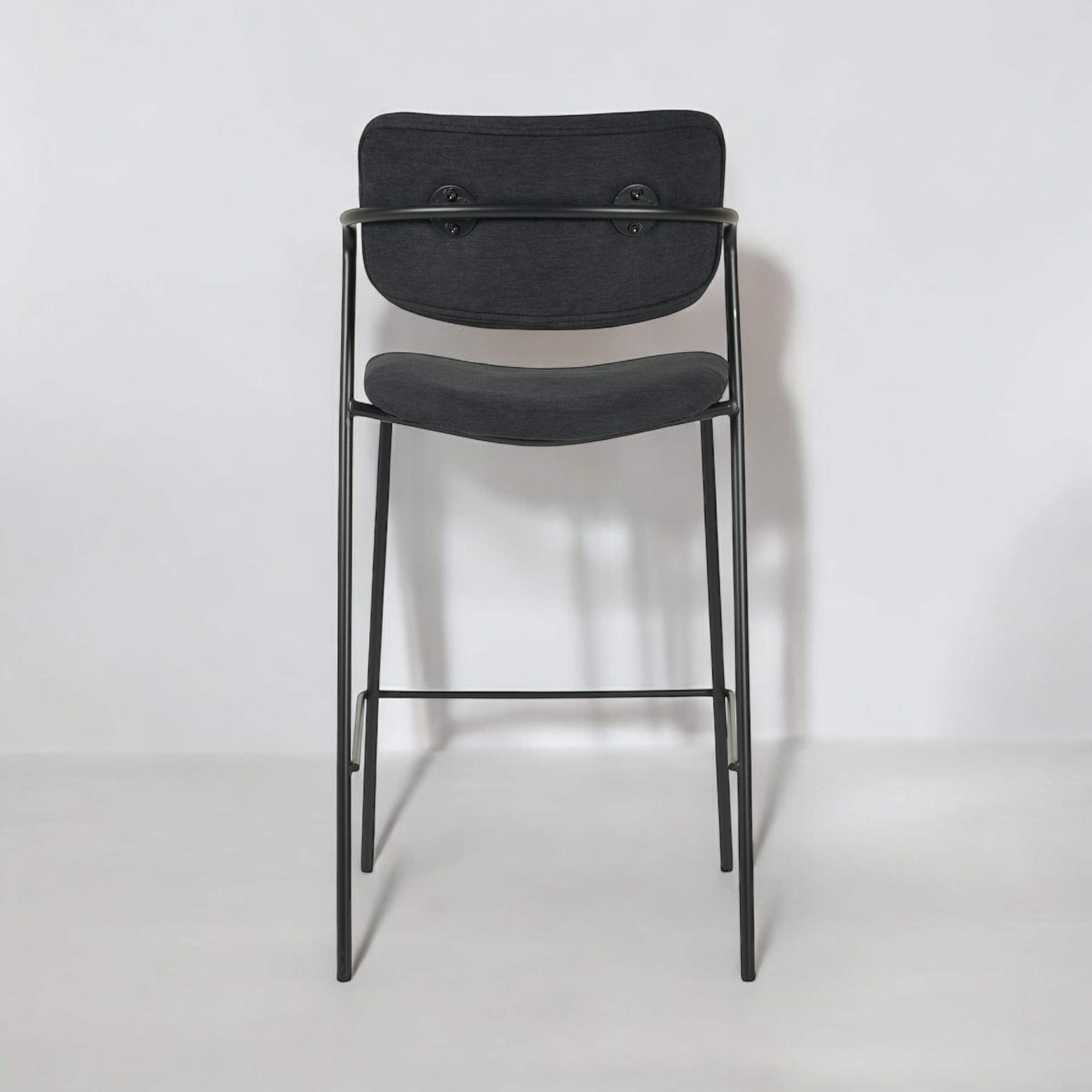 כיסא בר דגם לוסיאן בד אריג שחור - SALE כיסא בר דגם לוסיאן בד אריג שחור - SALE