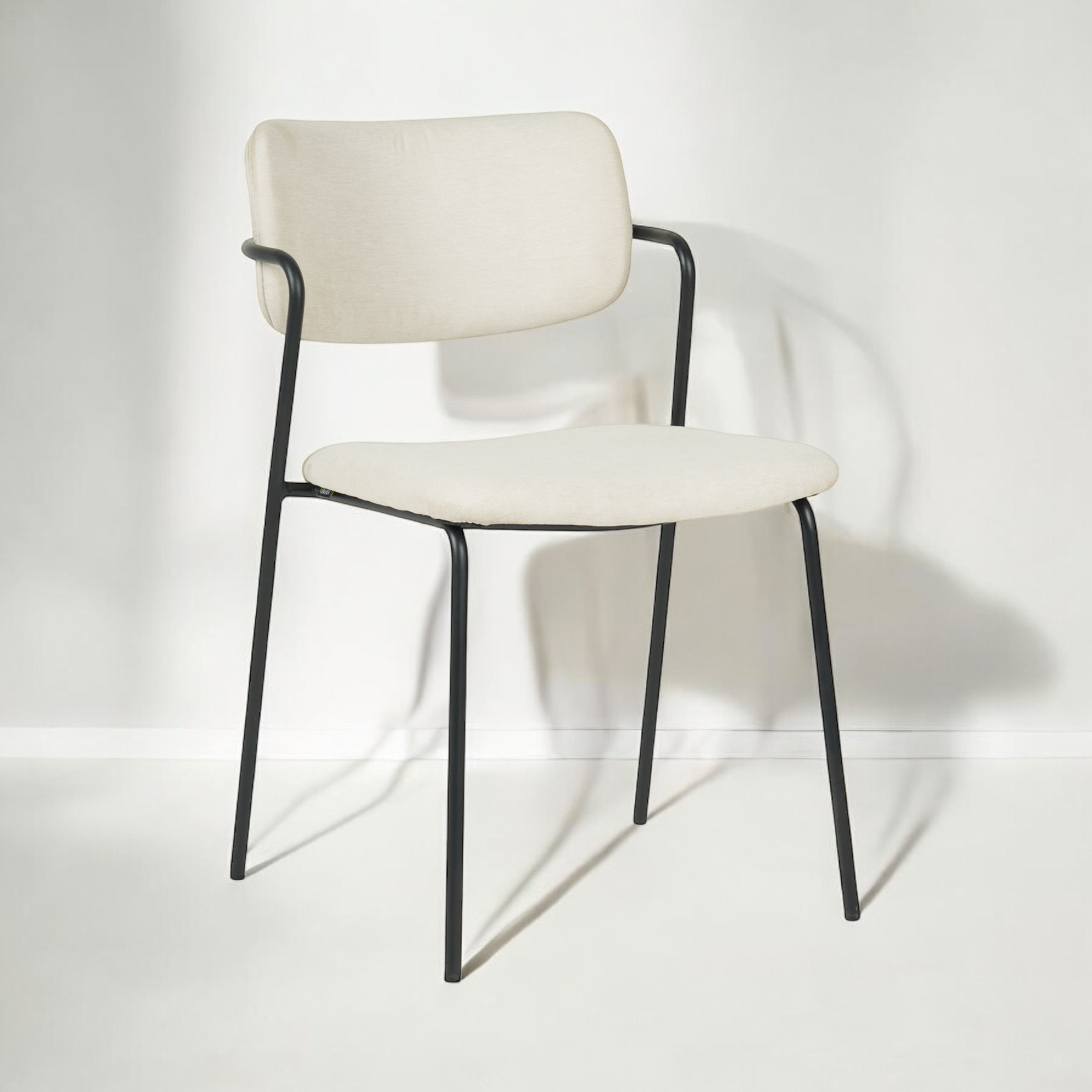 כיסא דגם לוסיאן בד אריג שמנת - SALE כיסא דגם לוסיאן בד אריג שמנת - SALE