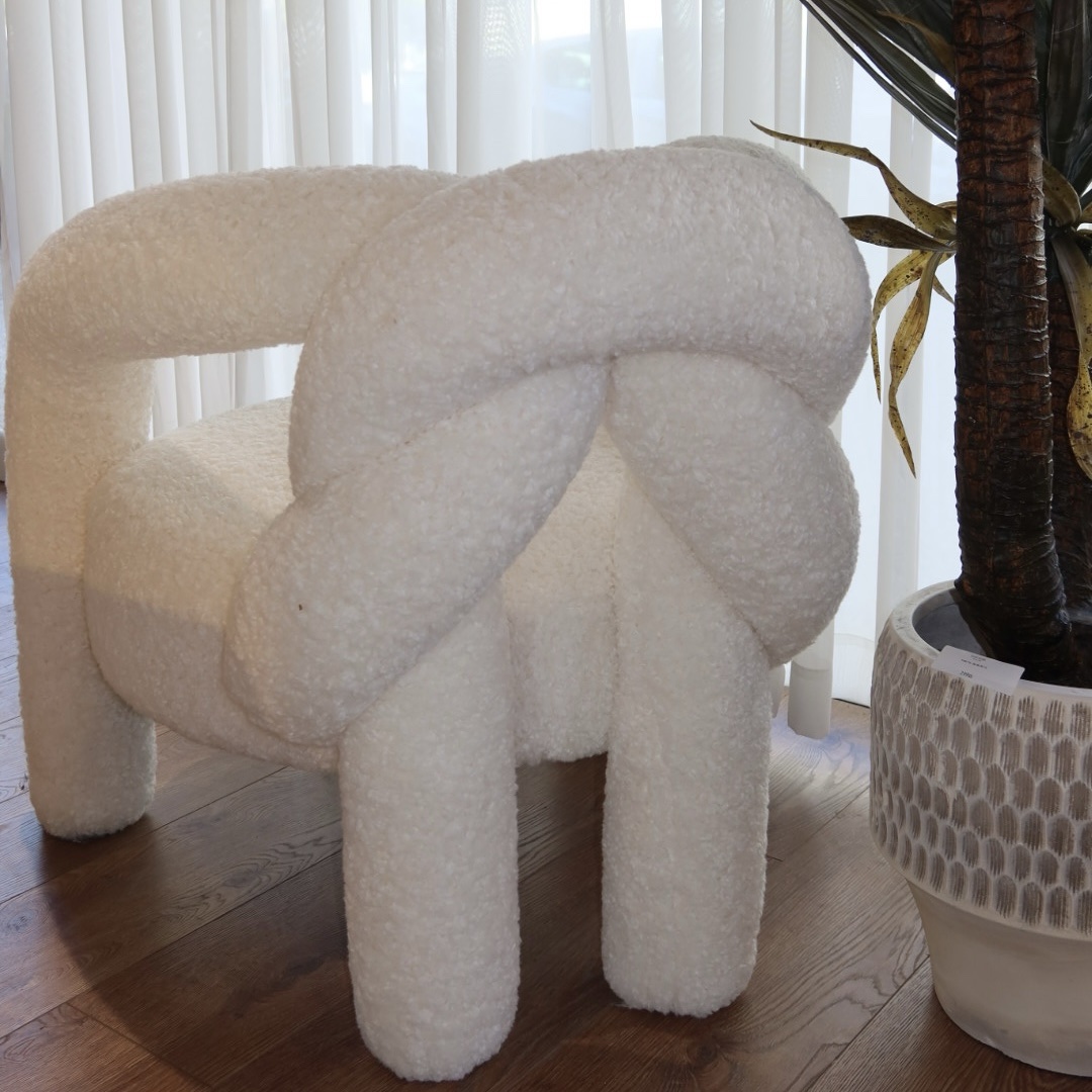 כורסא מודרנית קשר בד כבשה שמנת דגם סופיטל כורסא מודרנית קשר בד כבשה שמנת דגם סופיטל